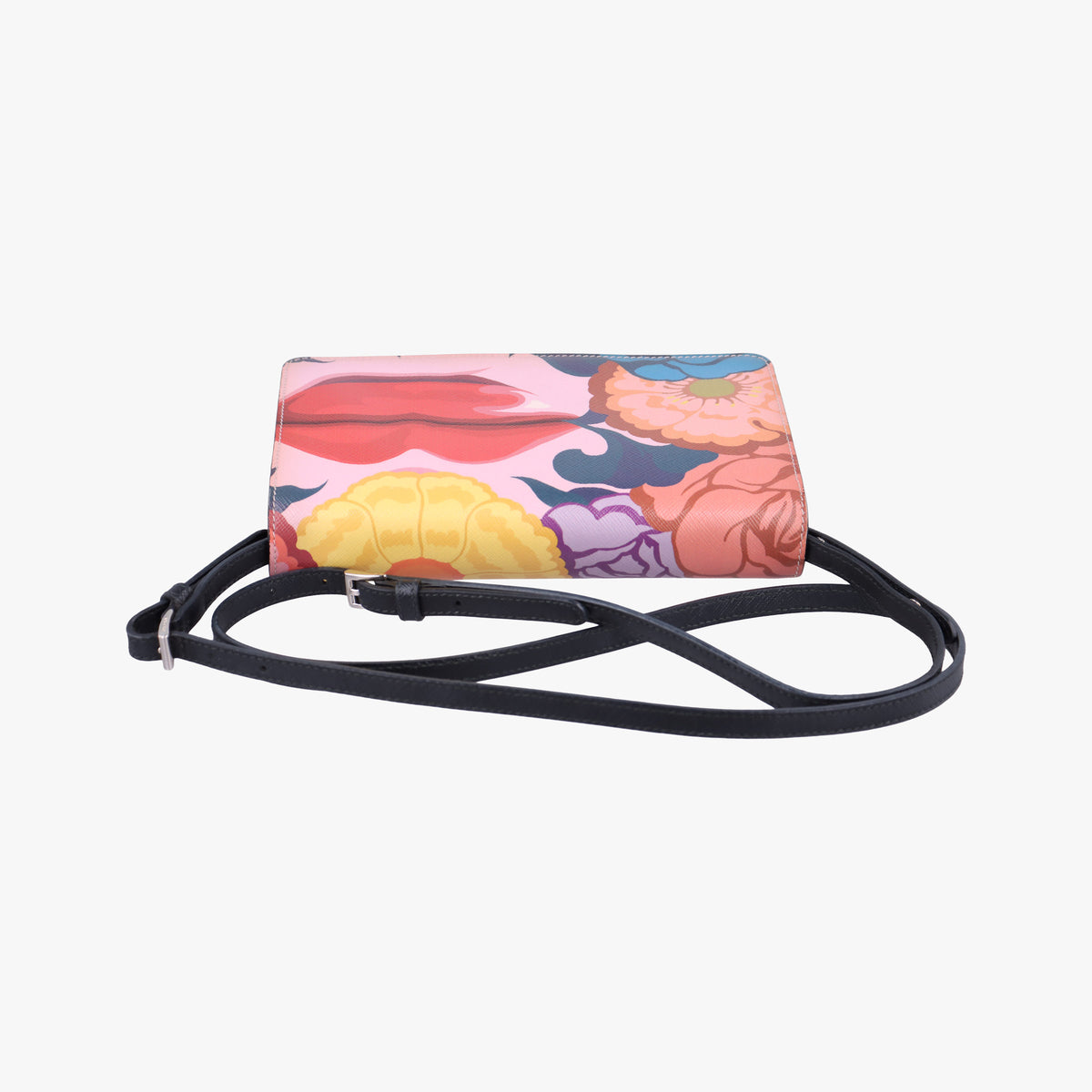 Lip print pink×Multicolour Saffiano Leather 231リッププリント ピンク×マルチカラー サフィアーノレザー 231