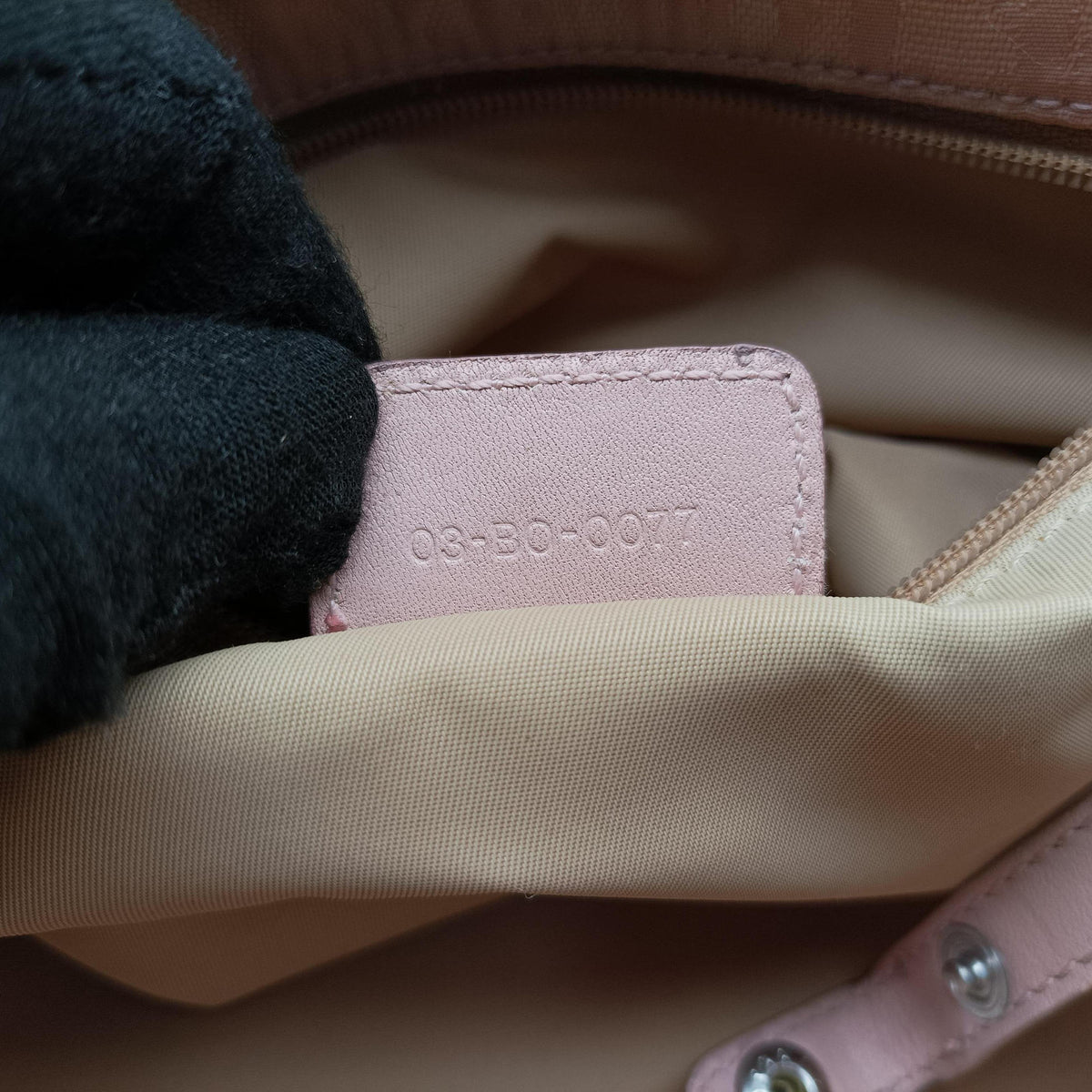 Lovely Pink Canvas × Leather 03-BO-0077ラブリー ピンク キャンバス × レザー 03-BO-0077