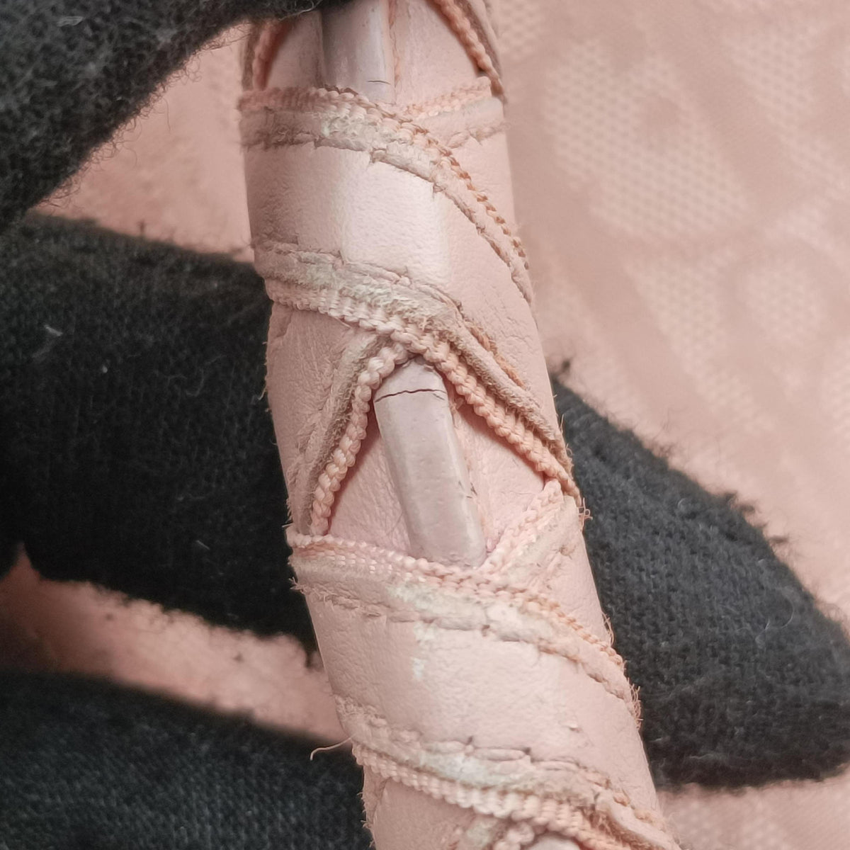 Lovely Pink Canvas × Leather 03-BO-0077ラブリー ピンク キャンバス × レザー 03-BO-0077
