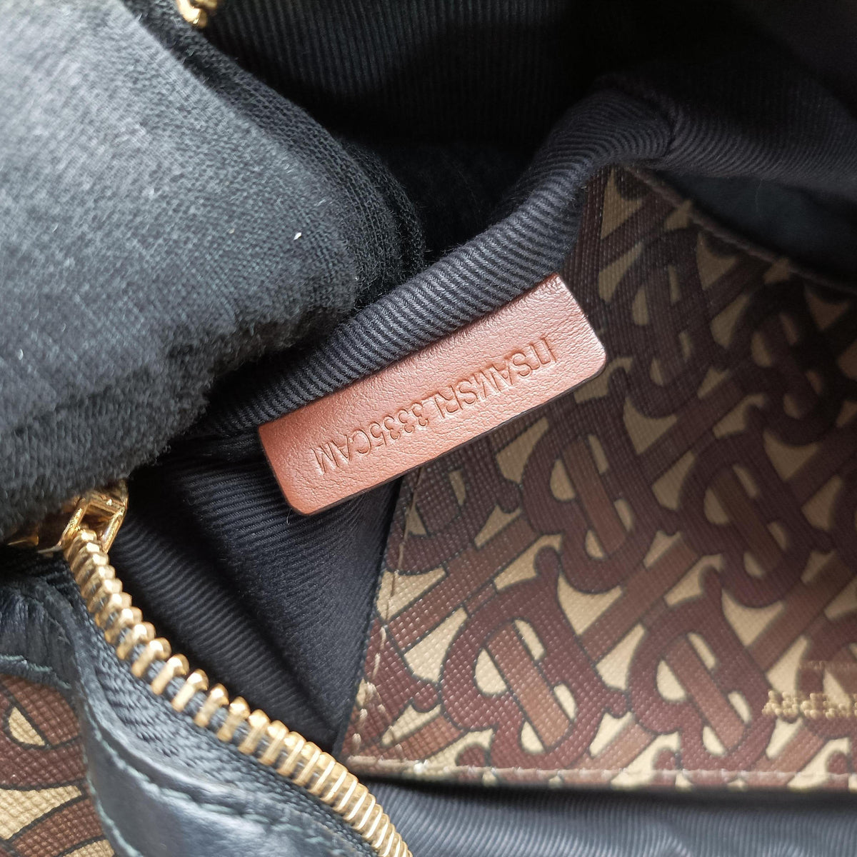 Monogram Stripe Brown×Multicolour PVC coated canvas x leather ITSAMSRL3335CAMモノグラムストライプ ブラウン×マルチカラー PVCコーティングキャンバス×レザー ITSAMSRL3335CAM