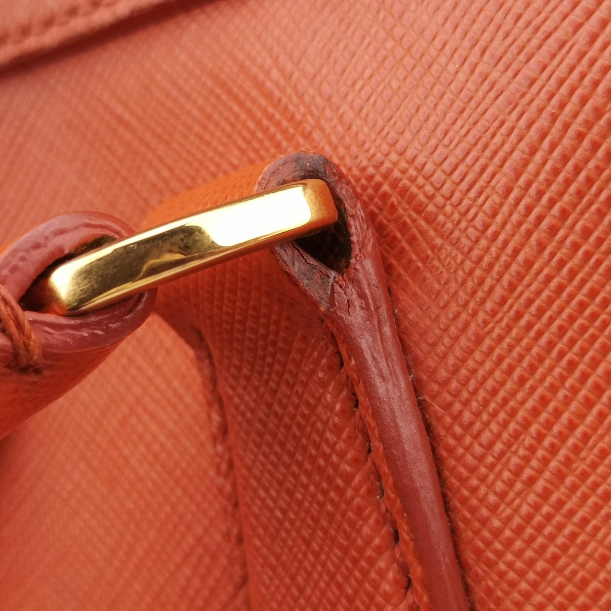 bowling Orange SAFFIANO Leather 64ボウリング オレンジ サフィアーノレザー 64