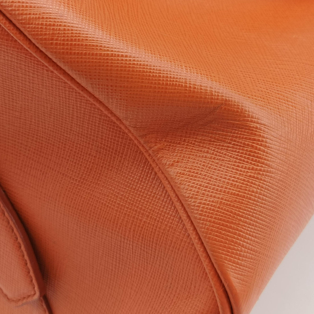 bowling Orange SAFFIANO Leather 64ボウリング オレンジ サフィアーノレザー 64