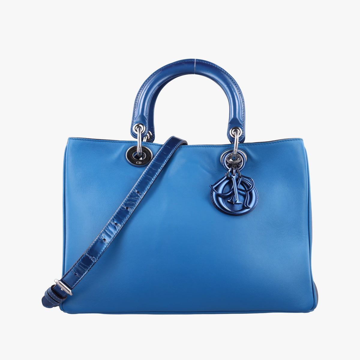 Diorissimo Blue Patent x Leather 09-MA-1105ディオリッシモ ブルー エナメル x レザー 09-MA-1105