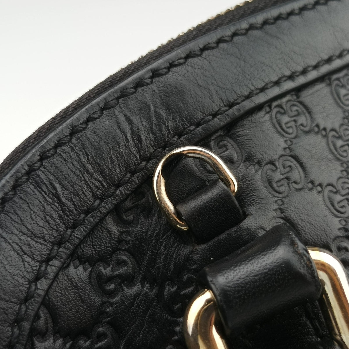 Microguccissima Black Leather 449654 H026847258マイクログッチシマ ブラック レザー 449654 H026847258