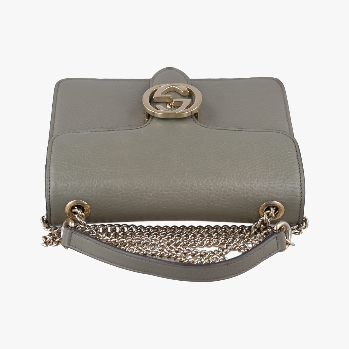 Interlocking G Grey Leather 510304 A029726000インターロッキングG グレー レザー 510304 A029726000