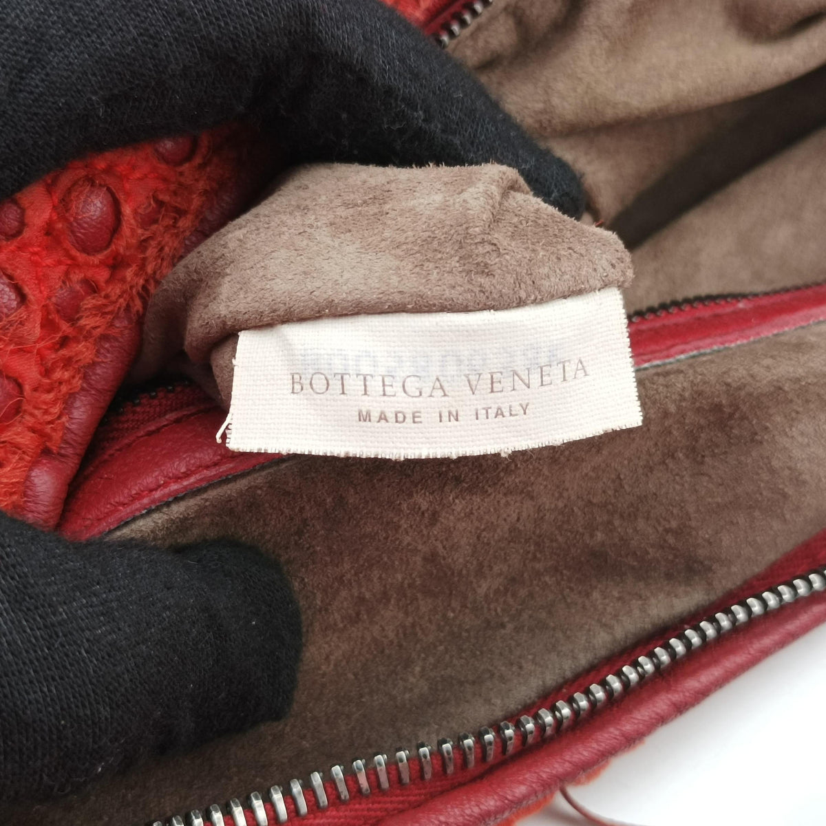 Intrecciato Red lambskin B00580638Kイントレチャート レッド ラムスキン B00580638K