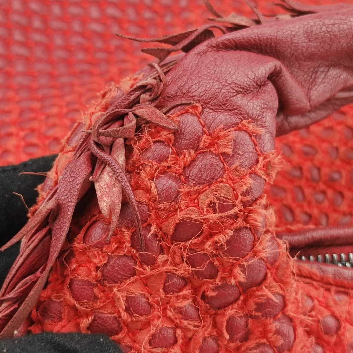 Intrecciato Red lambskin B00580638Kイントレチャート レッド ラムスキン B00580638K