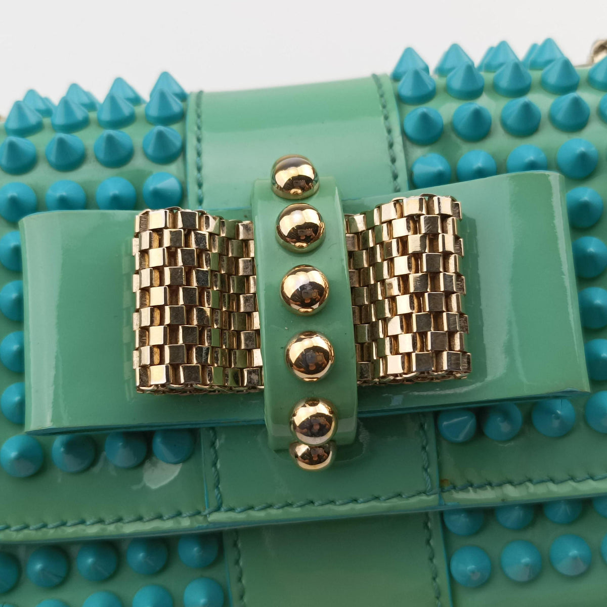 Sweet Charity Scarabe Spike Green Patent Leather スイート チャリティー スカラベ スパイク グリーン パテント