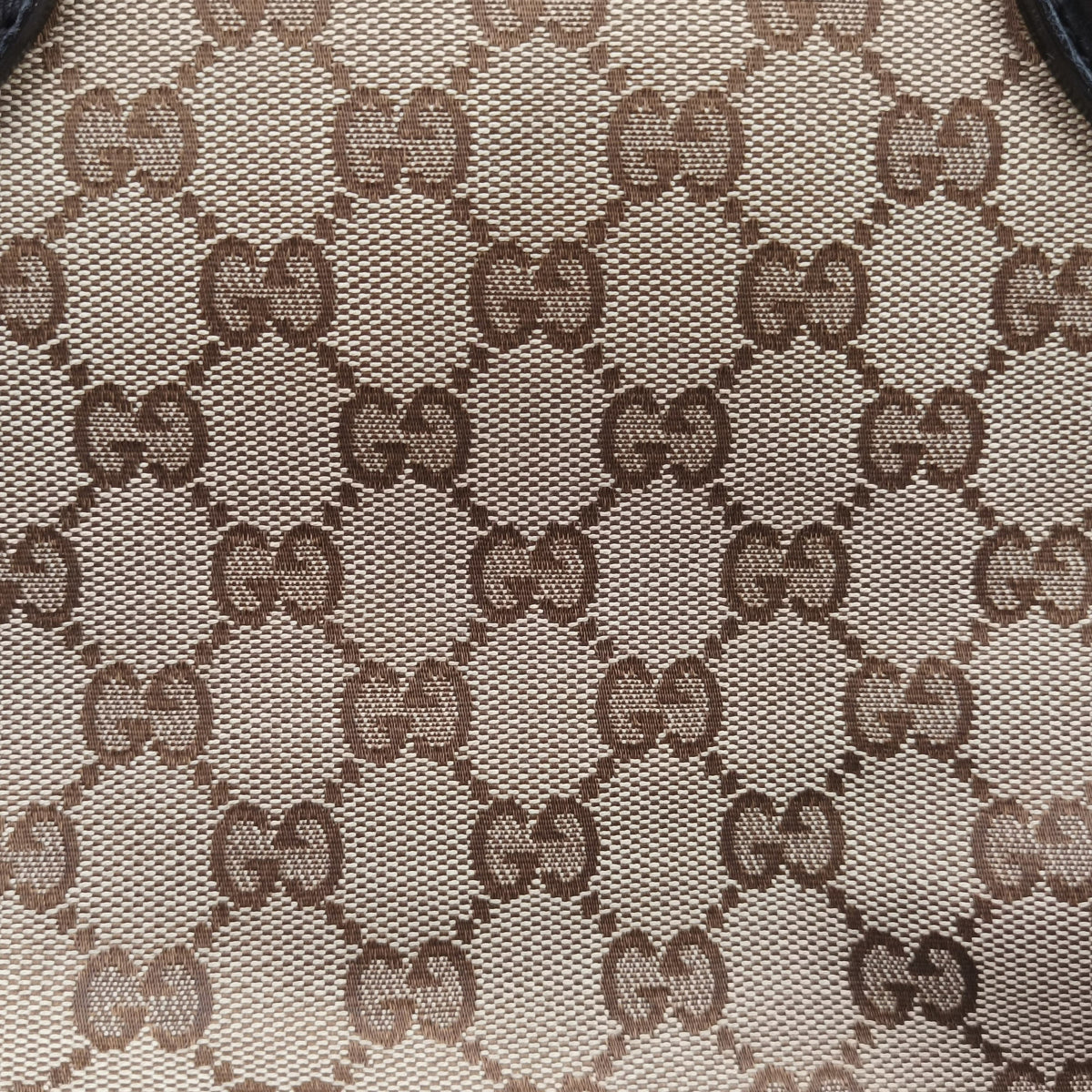 Bamboo Beige×Brown Canvas×Leather 282317 H010868917バンブー ベージュ×ブラウン キャンバス×レザー 282317 H010868917