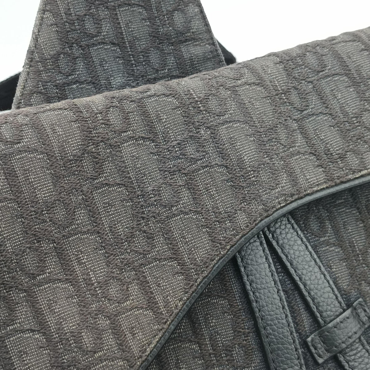 Saddle Black Jacquard×Leather 16-BO-1222サドル ブラック ジャガード×レザー 16-BO-1222