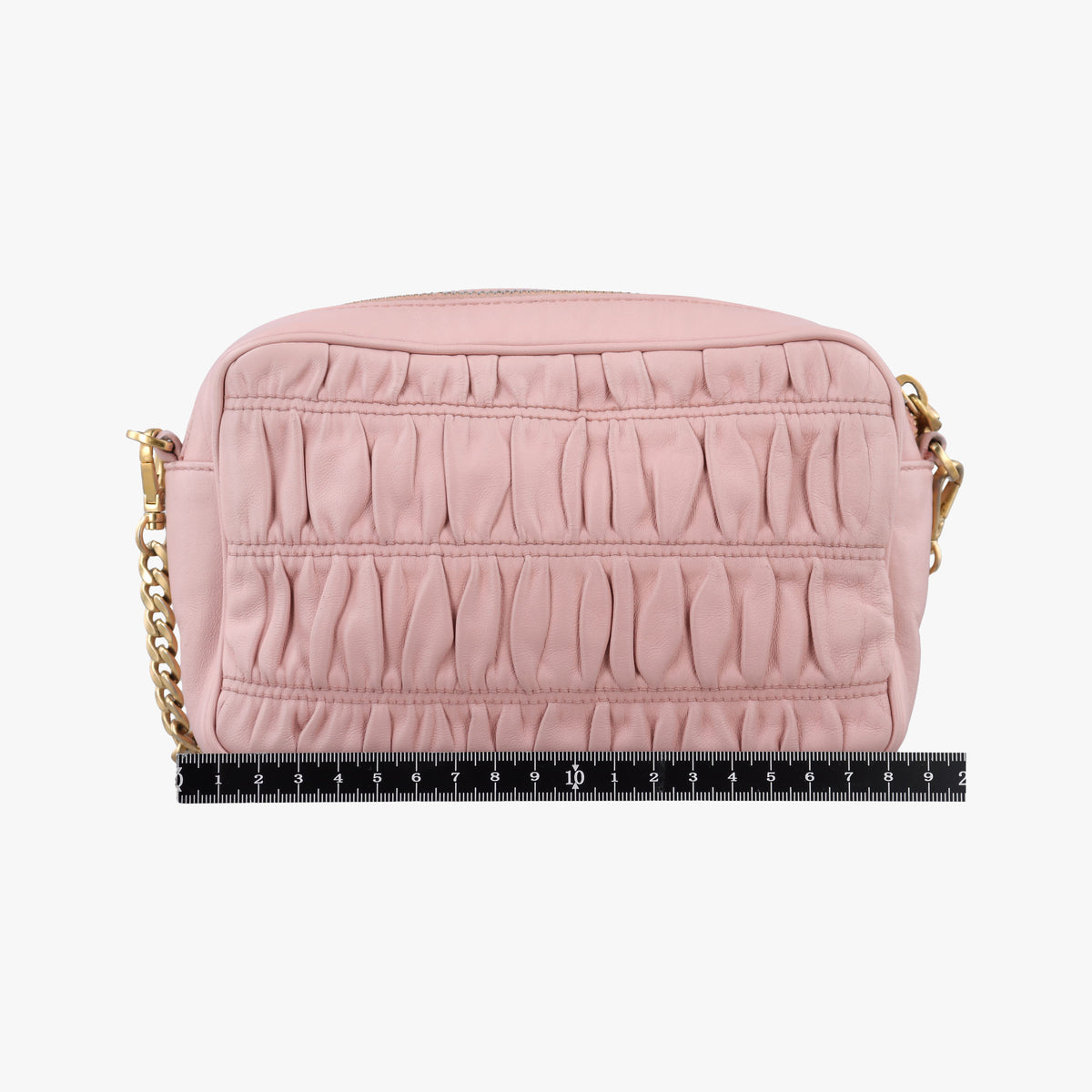 Gaufre Pink lambskin 1BH112 197ギャザー ピンク ラムスキン 1BH112 197