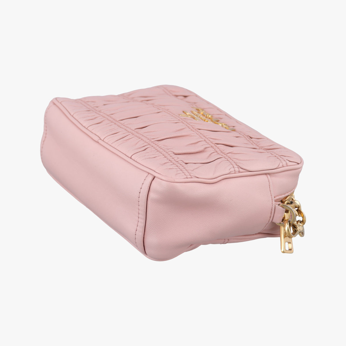 Gaufre Pink lambskin 1BH112 197ギャザー ピンク ラムスキン 1BH112 197