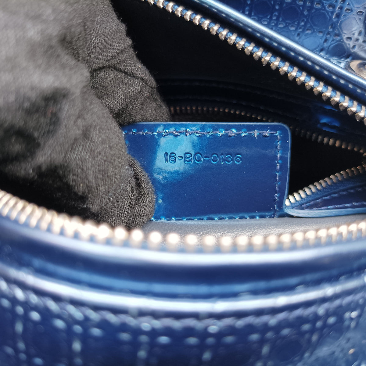 Lady Dior Blue Enamel 16-BO-0136レディーディオール ブルー エナメル 16-BO-0136