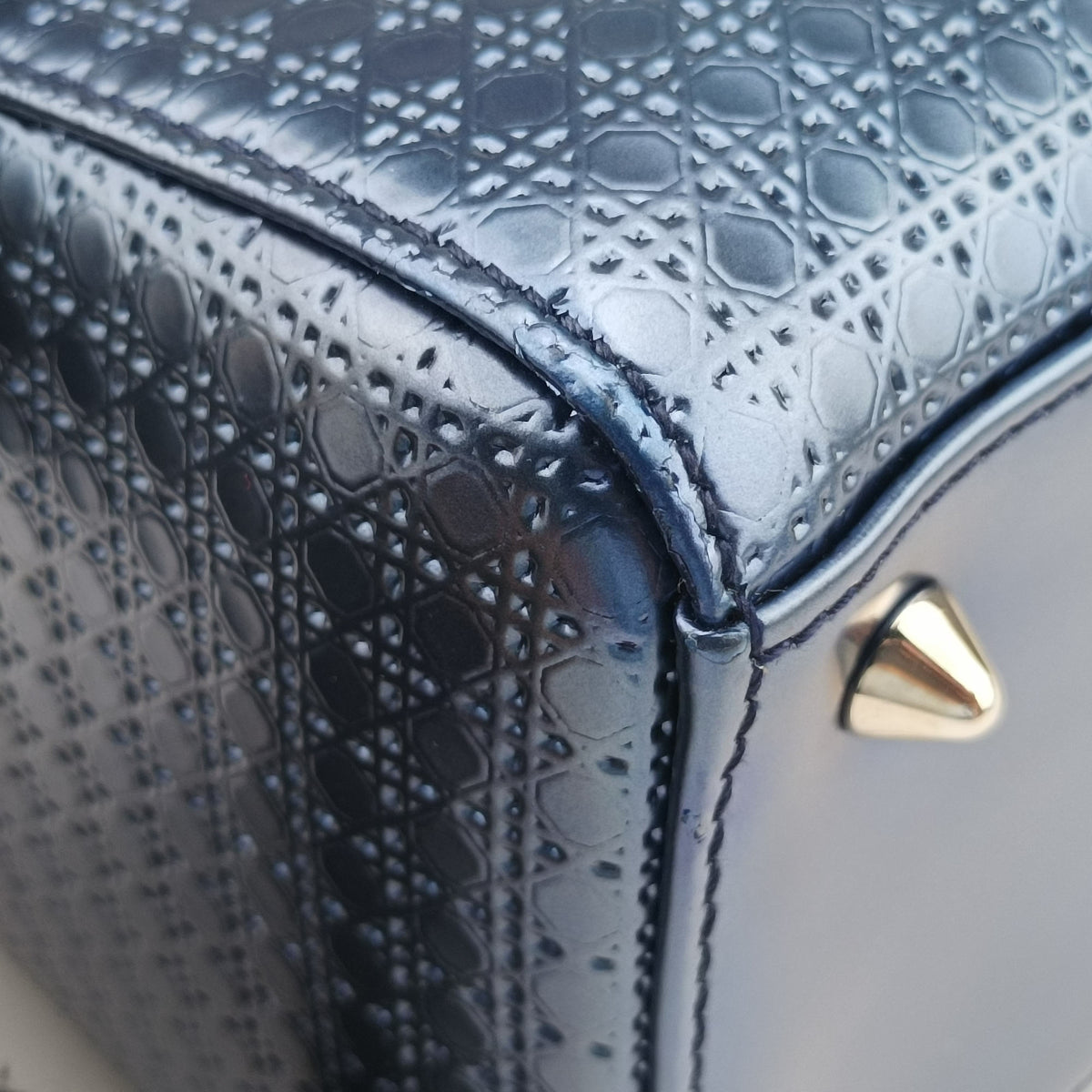 Lady Dior Blue Enamel 16-BO-0136レディーディオール ブルー エナメル 16-BO-0136