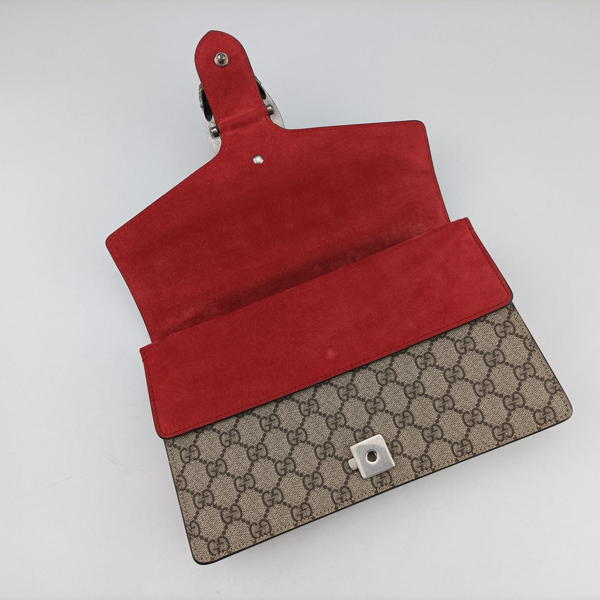 Dionysus beige×red PVC coated canvas × suede 400249 B028909972ディオニュソス ベージュ×レッド PVCコーティングキャンバス × スエード 400249 B028909972