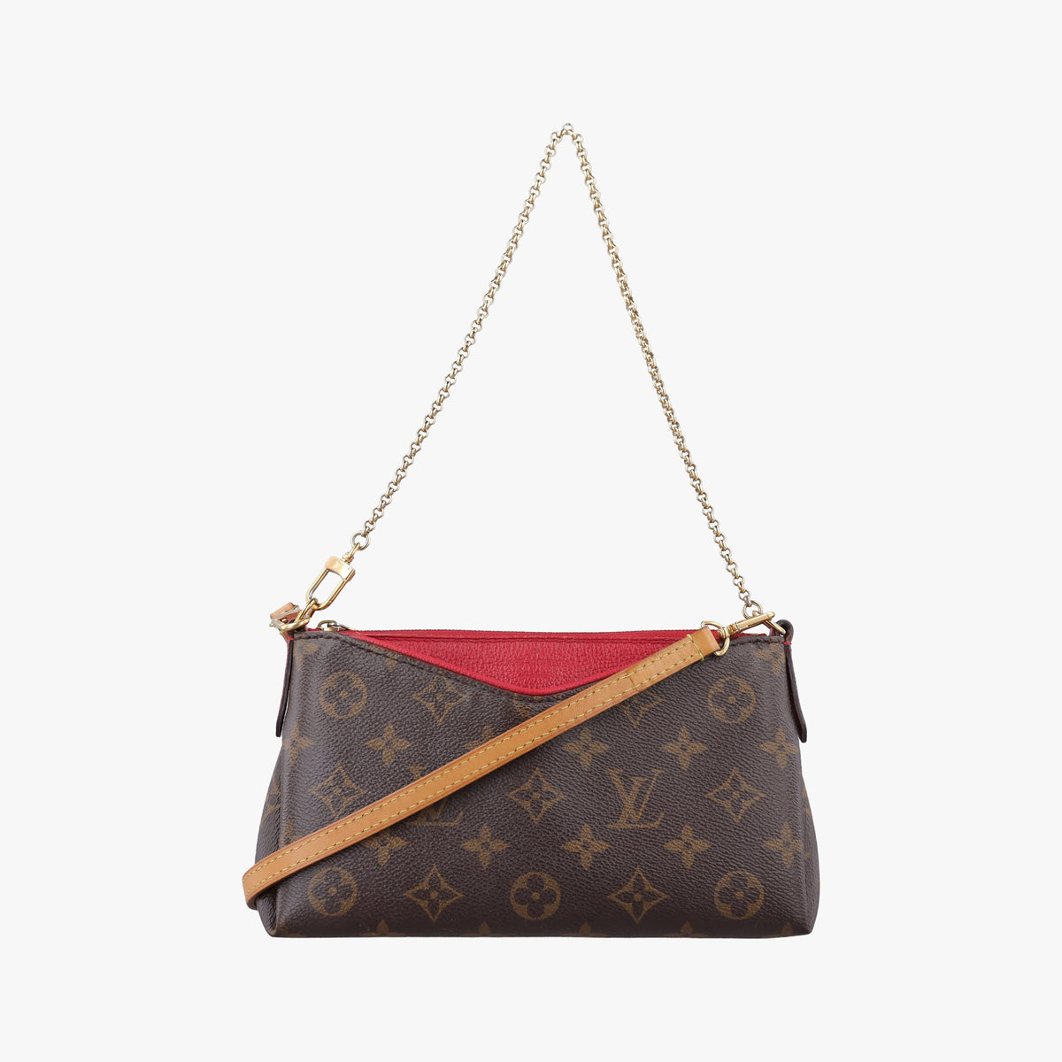 Pallas Clutch Brown x Cerise Monogram canvas M41638 CA4185パラス クラッチ ブラウン x スリーズ モノグラム キャンバス M41638 CA4185