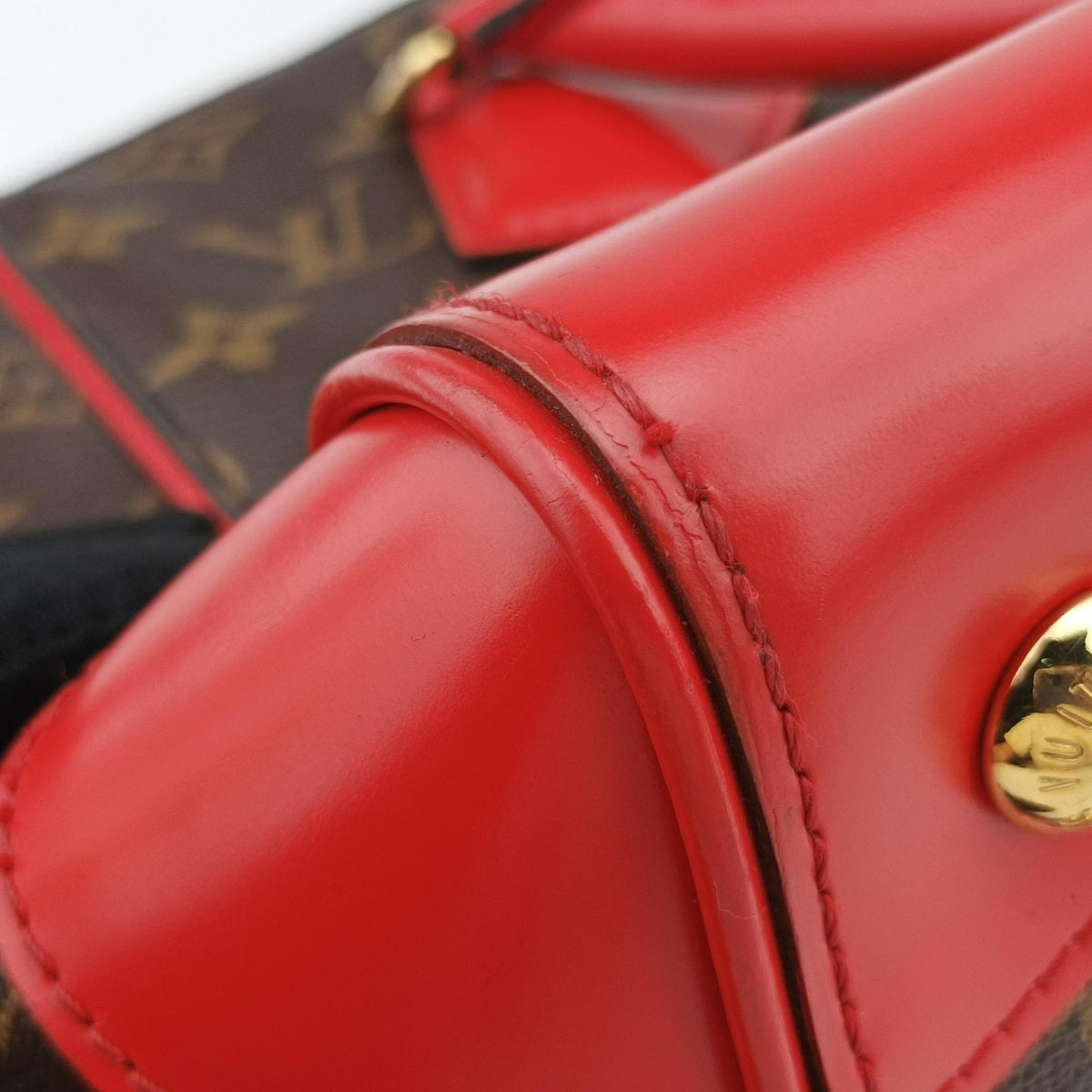 PHENIX PM brown×COQUELICOT Monogram Canvas×calf leather M41537 CA4195フェニックスPM モノグラム/ブラウン×コクリコ モノグラムキャンバス×カーフレザー M41537 CA4195