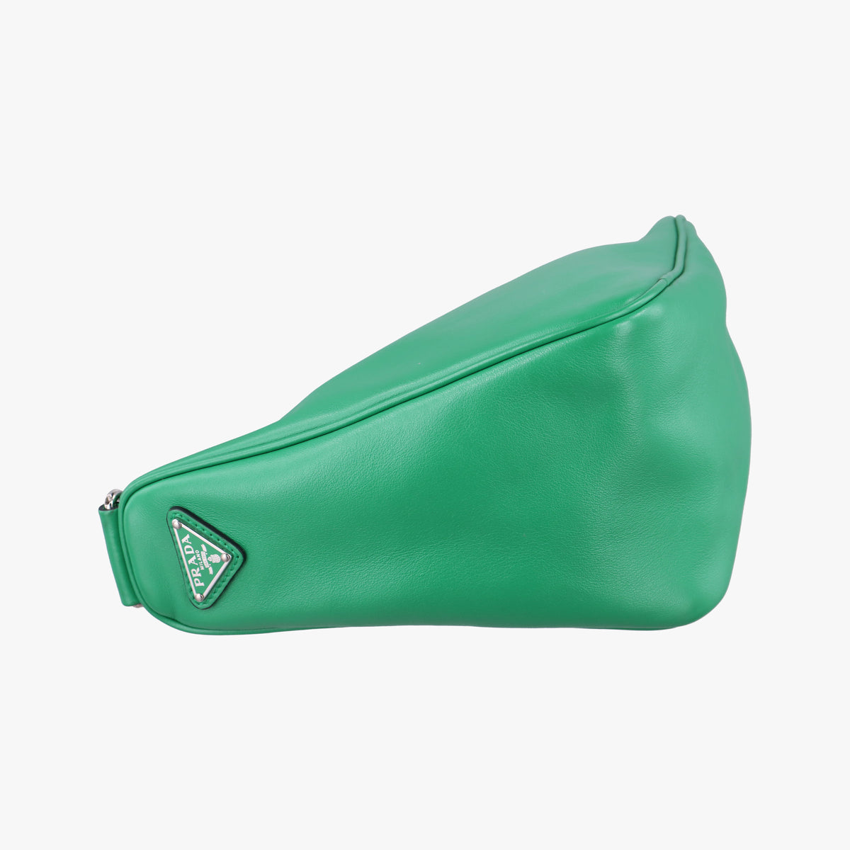 triangle embossed logo Green Leather 1BH190 7/Dトライアングル エンボスロゴ グリーン レザー 1BH190 7/D