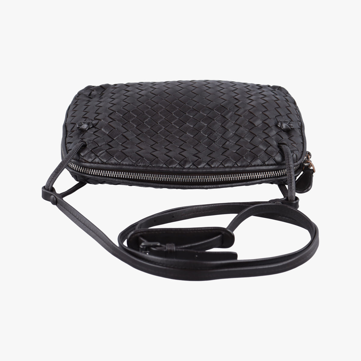 Nodini Intrecciato Brown Lambskin B070913370ノディーニ イントレチャート ブラウン ラムスキン B070913370