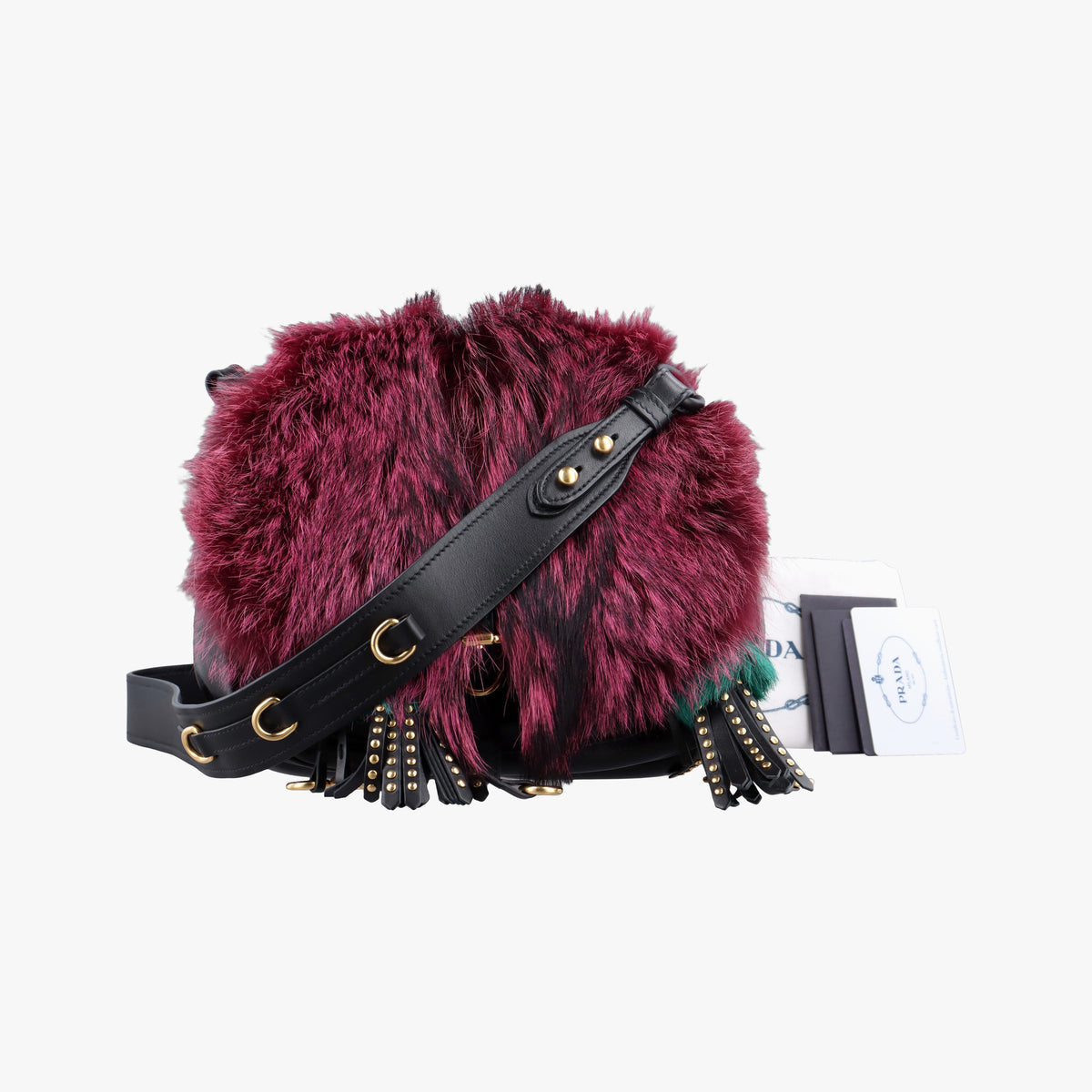 City Corsaire Burgundy Fur x Calfskin 180/Aシティ コルセール ワインレッド ファー x カーフ 180/A