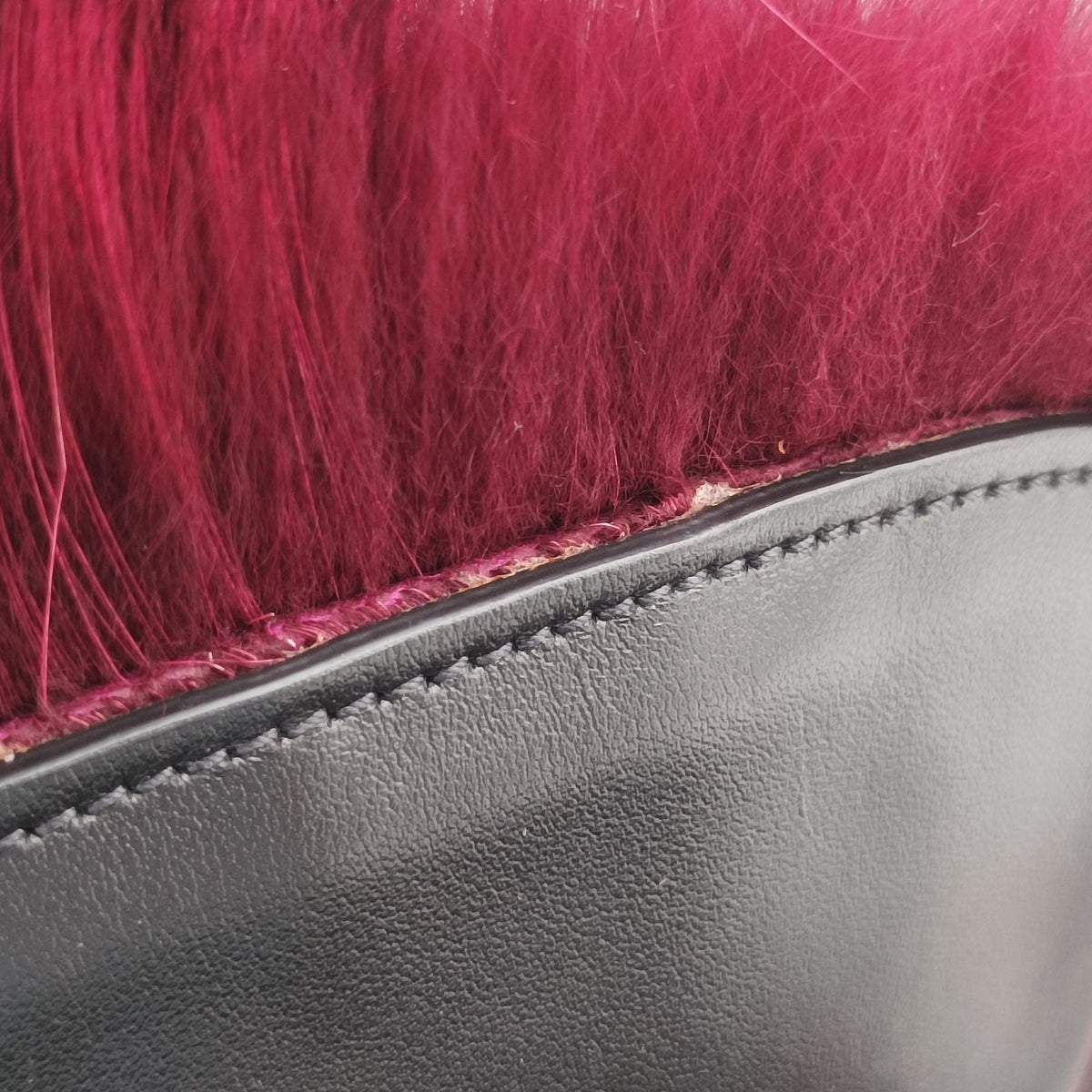 City Corsaire Burgundy Fur x Calfskin 180/Aシティ コルセール ワインレッド ファー x カーフ 180/A