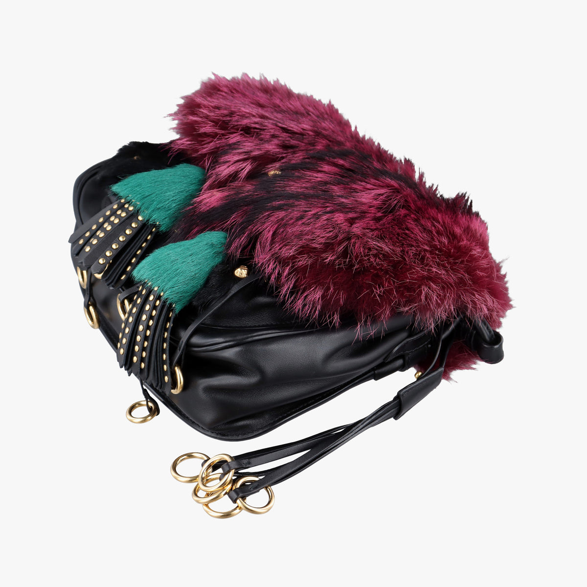 City Corsaire Burgundy Fur x Calfskin 180/Aシティ コルセール ワインレッド ファー x カーフ 180/A