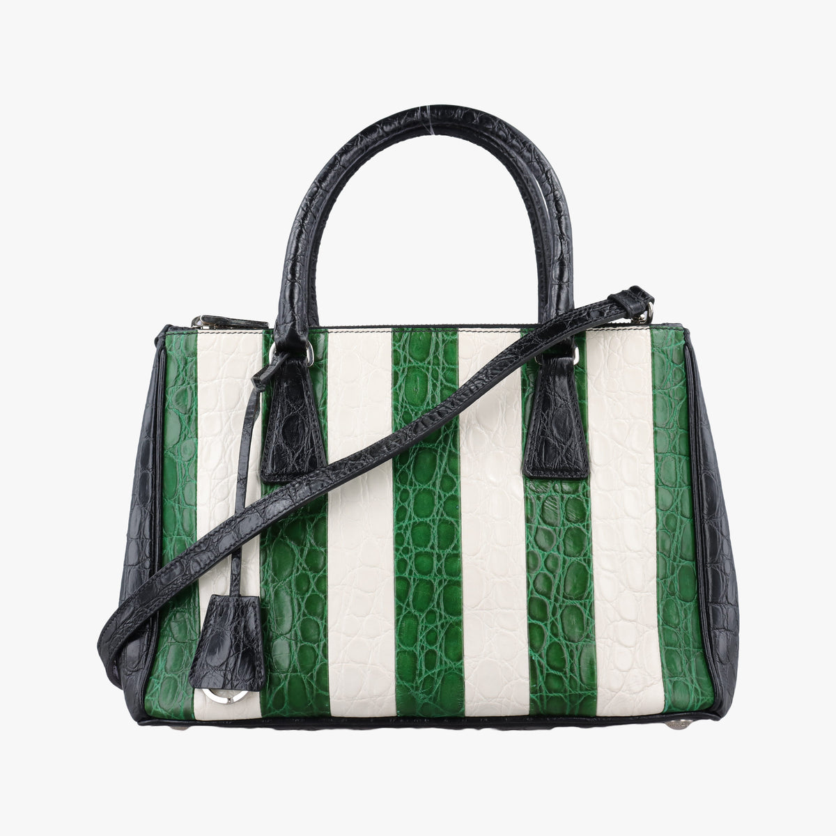 Galleria White×Green×Black Leather 4ガレリア ホワイト×グリーン×ブラック レザー 4