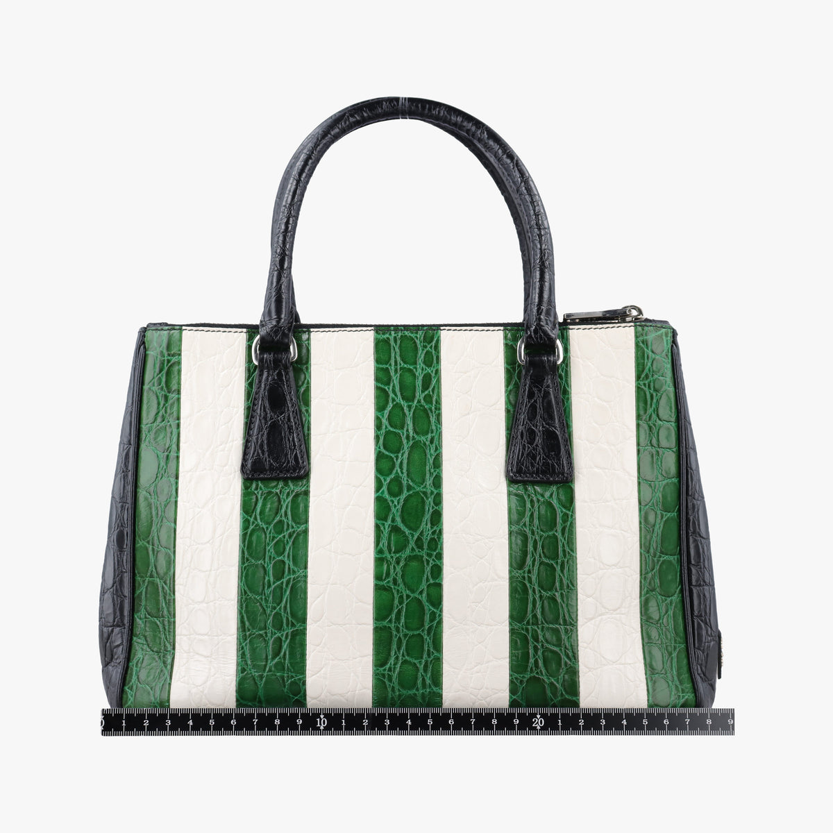 Galleria White×Green×Black Leather 4ガレリア ホワイト×グリーン×ブラック レザー 4