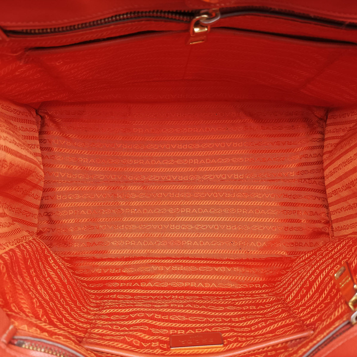 Triangle logo Orange x Yellow Saffiano leather 31/H 165トライアングルロゴ オレンジ x イェロー サフィアーノレザー 31/H 165