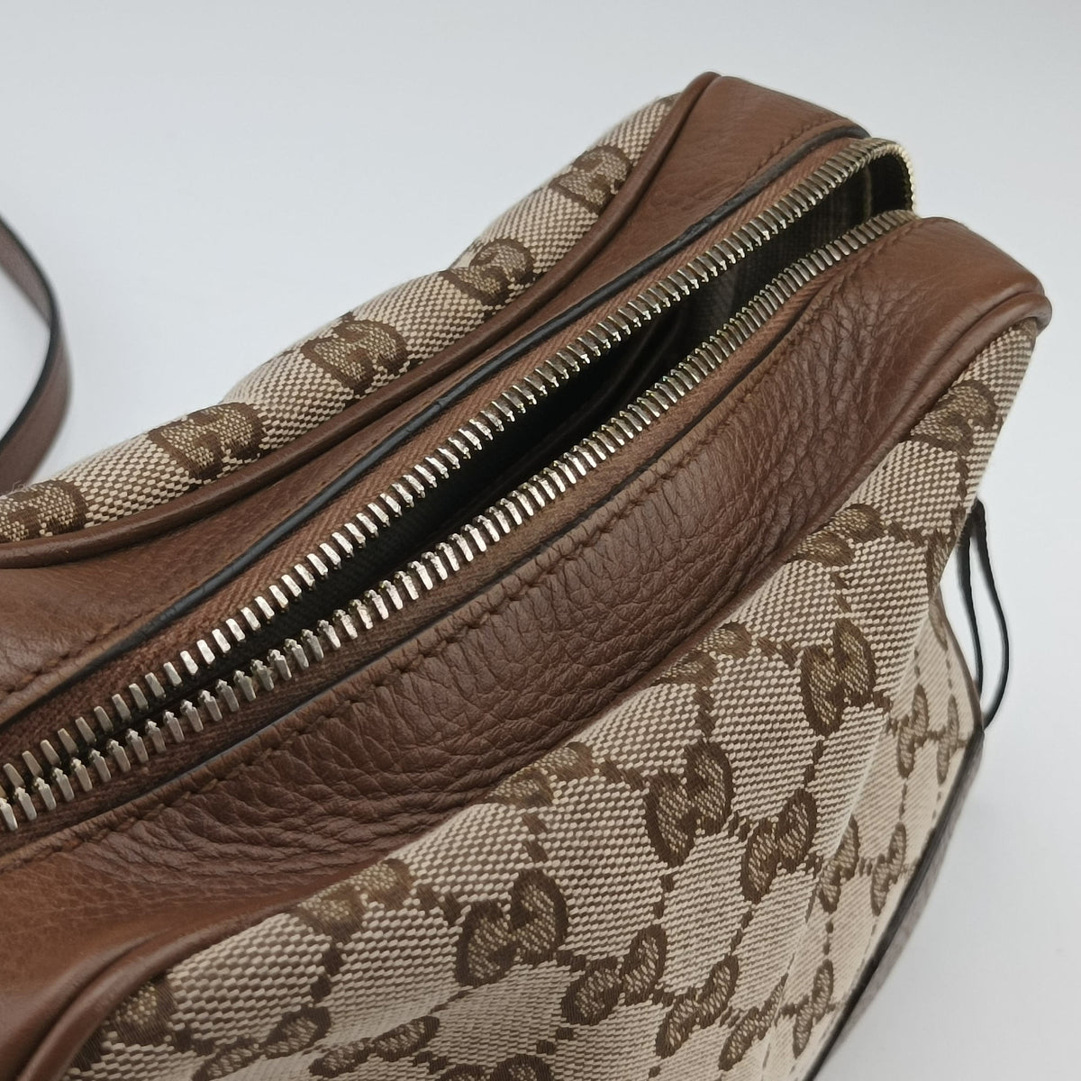 Bree Microguccissima Beige x Brown canvas×leather 449413 H033604107ブリー マイクログッチシマ ベージュ x ブラウン キャンバス×レザー 449413 H033604107