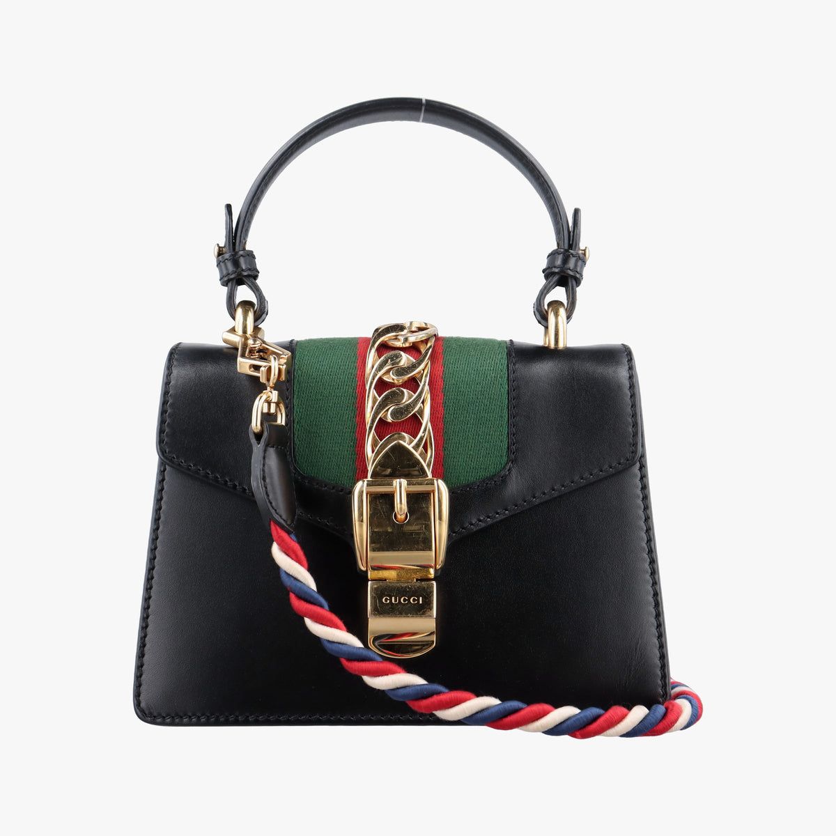 Sylvie Black Leather 470270 H021827157シルヴィ ブラック レザー 470270 H021827157