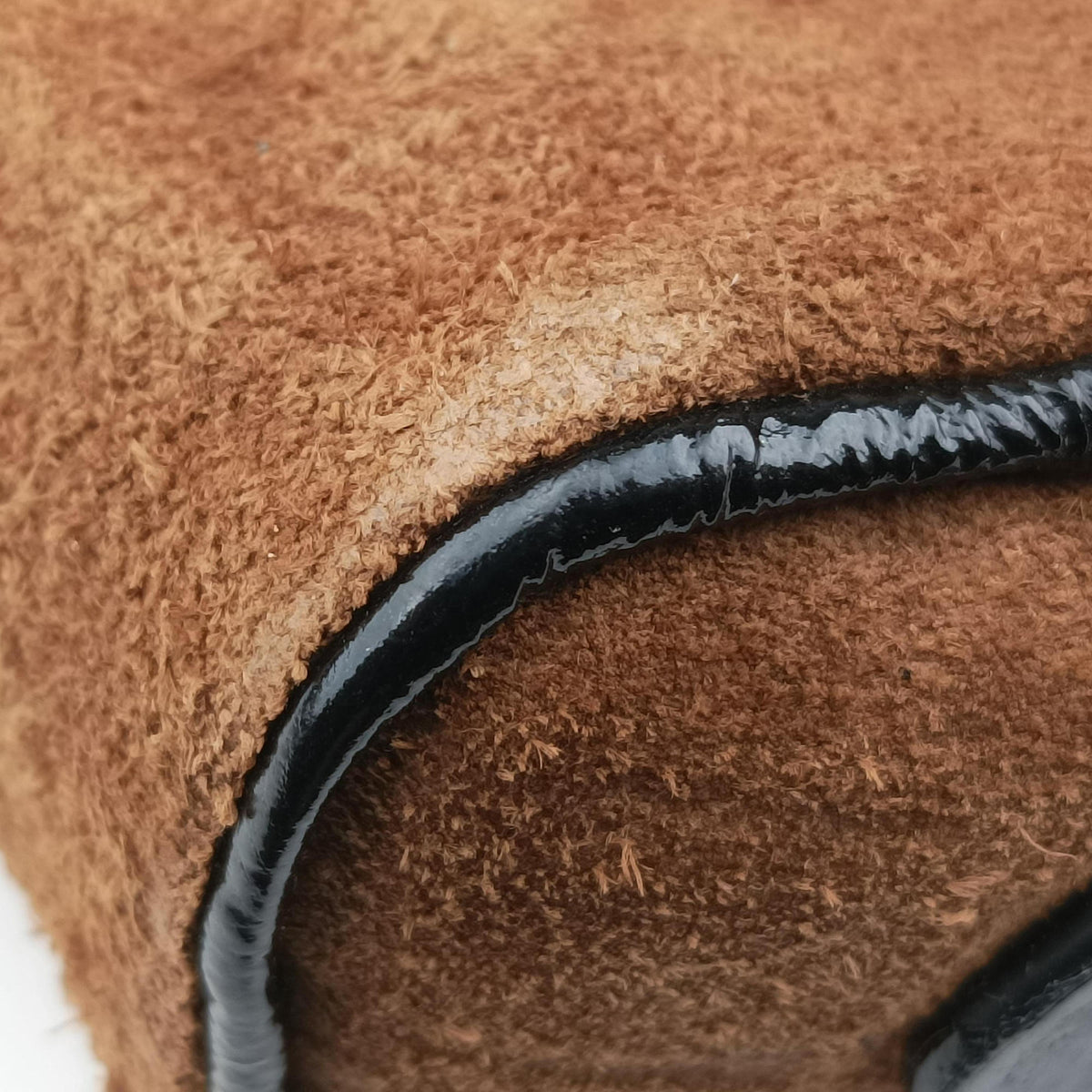 Ophidia Brown×black Suede×leather 573321 オフィディア ブラウン×ブラック スエード×レザー 573321