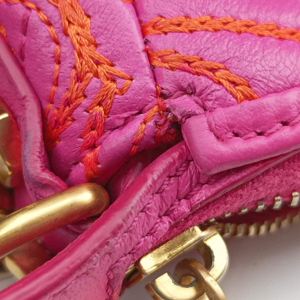 Barocco Quilted Vanitas Pink Leather バロッコキルティングヴァニタス ピンク レザー