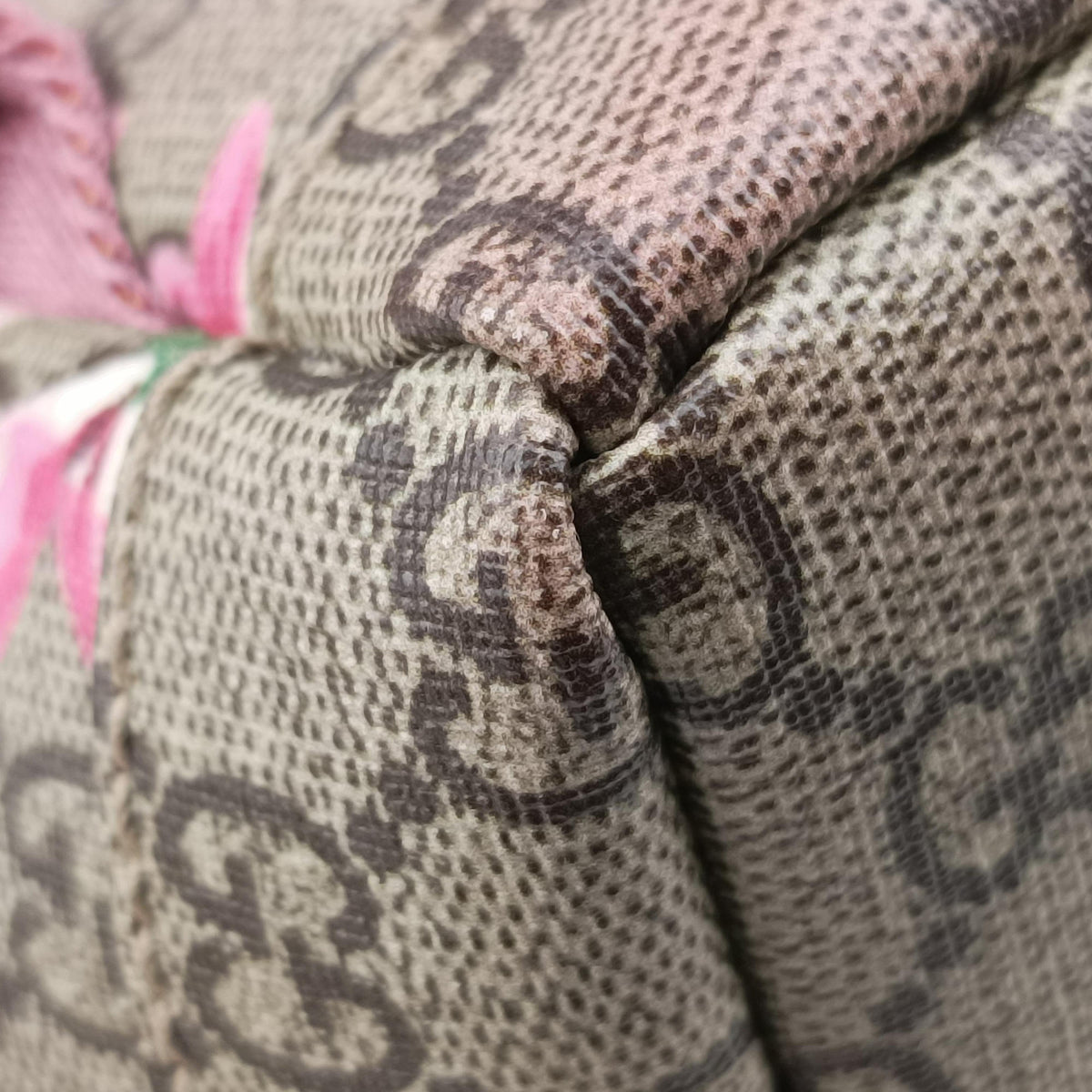 GG Blooms Brown PVC coated canvas 410544 C018895146GGブルームス ブラウン PVCコーティングキャンバス 410544 C018895146