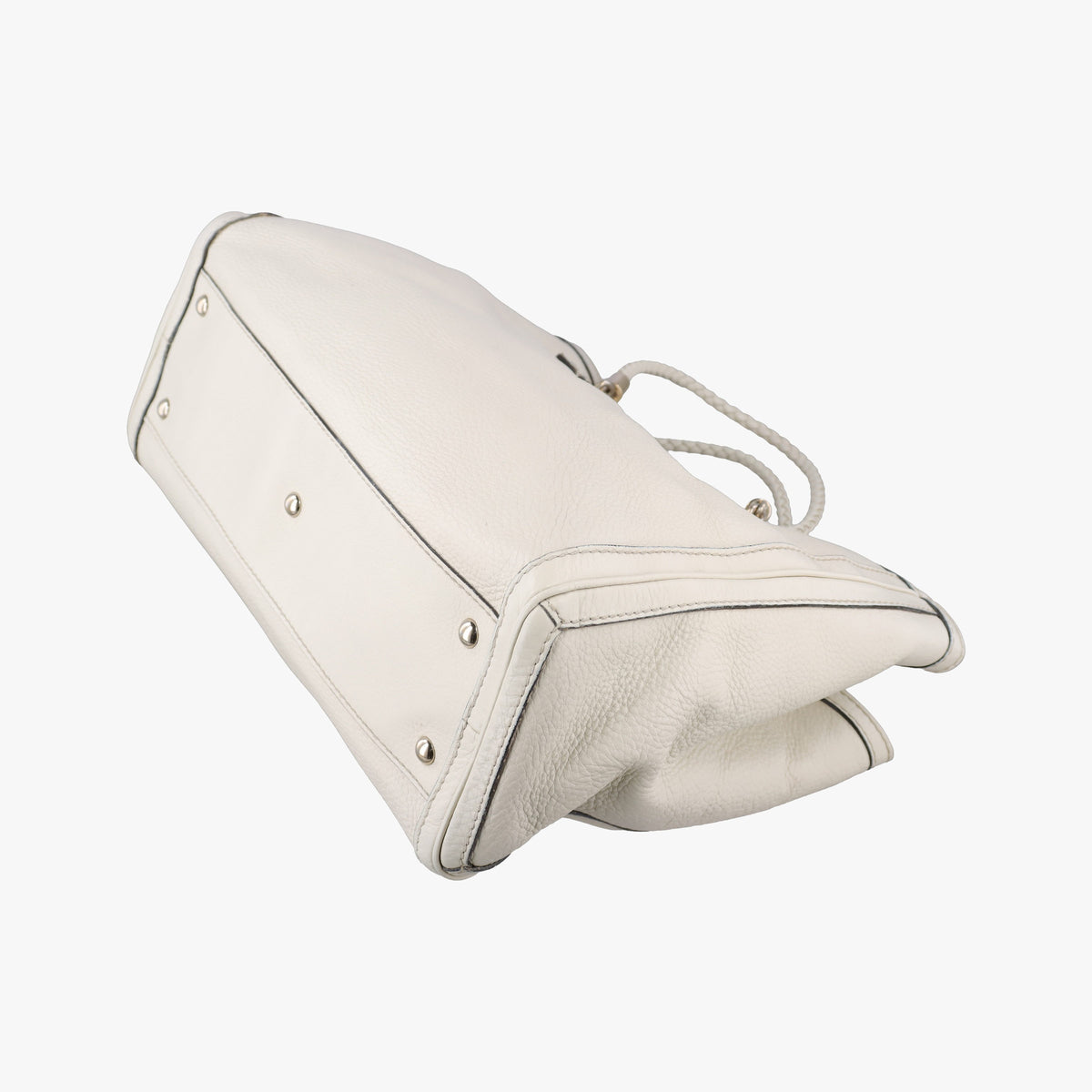 Bella Bamboo Tassel fringe White Leather 269945 E013071938ベラ バンブータッセル フリンジ ホワイト レザー 269945 E013071938