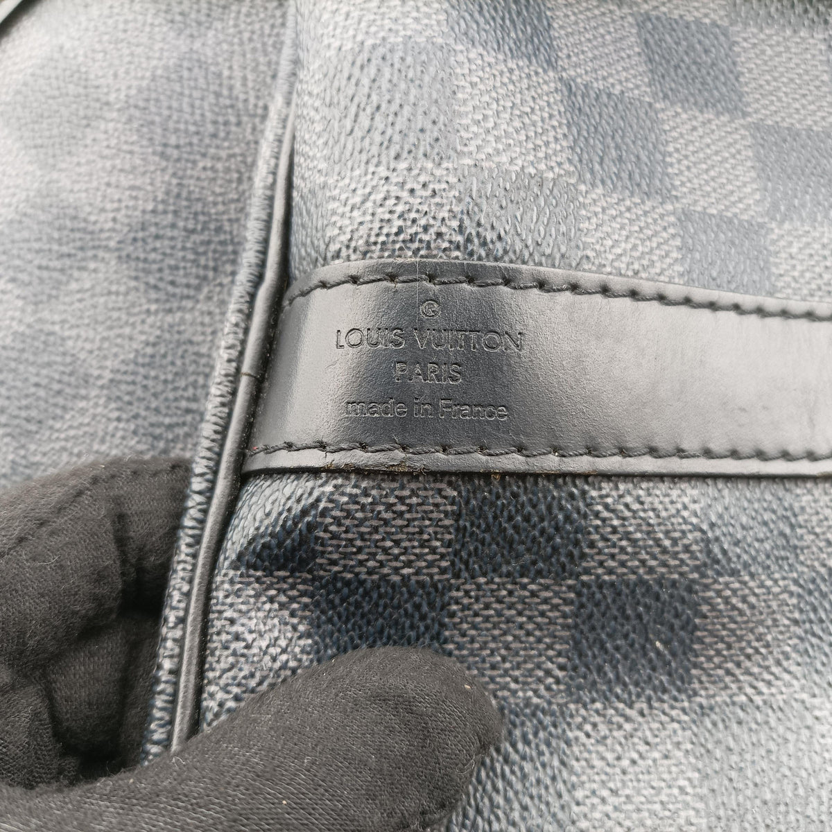 Keepall Bandouliere 55 Noir Damier Graphite N41413 MB2079キーポルバンドリエール55 ノワール ダミエグラフィット N41413 MB2079
