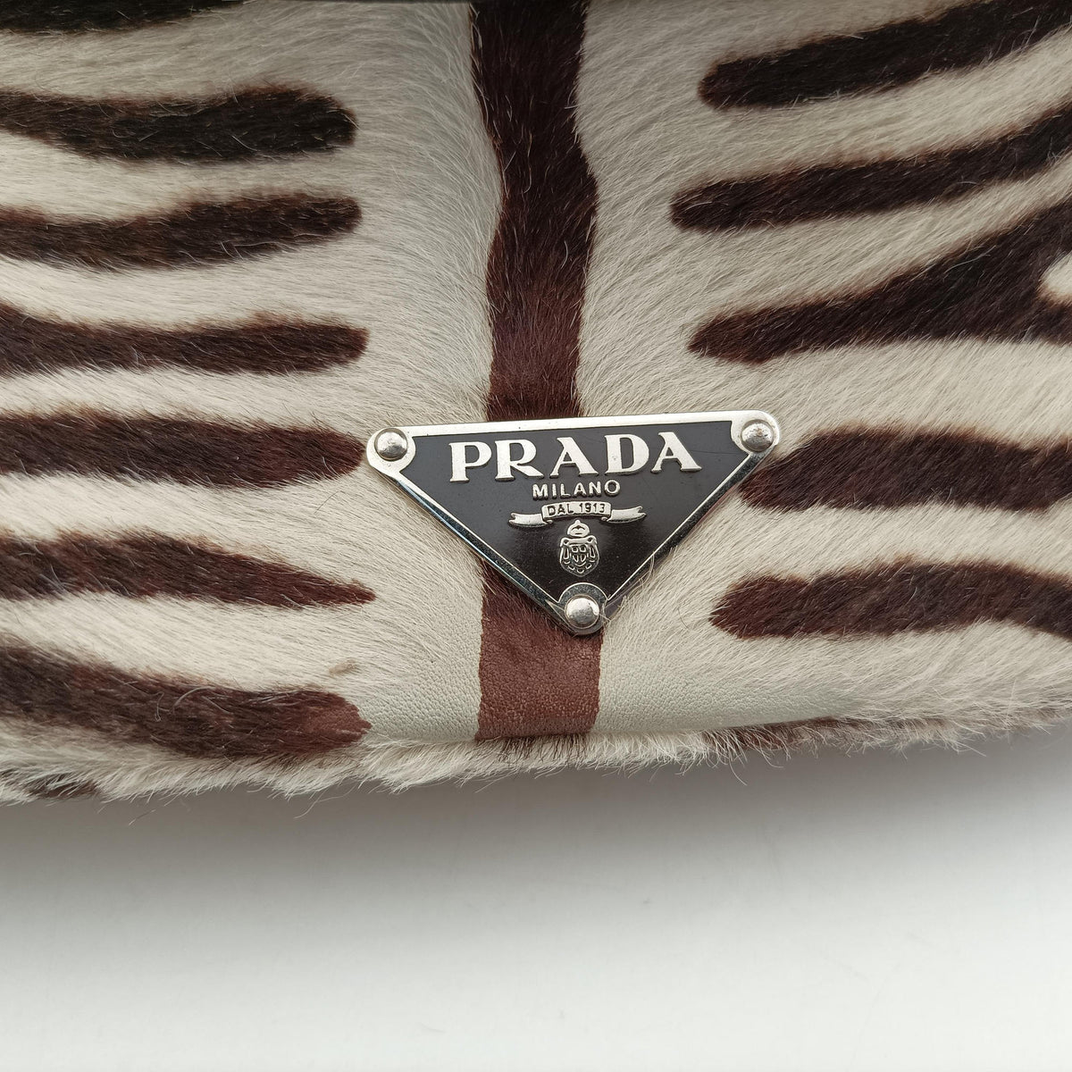 AnimalierZebra Print Brown×White Pony Hair 31 12アニマリエ ゼブラ柄 ブラウン×ホワイト ハラコ 31 12
