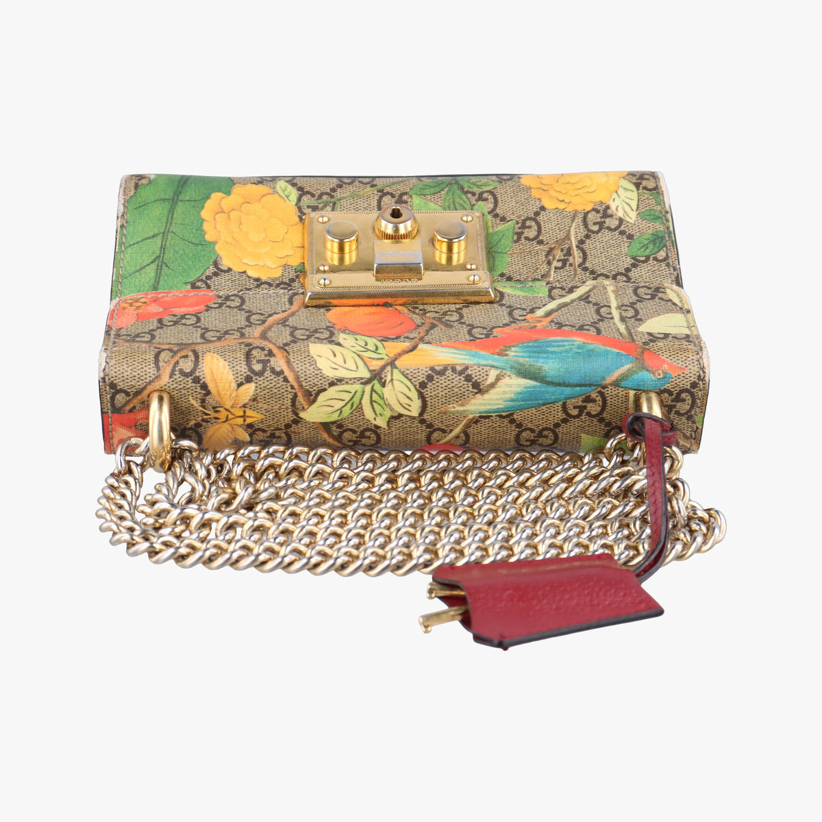 Padlock beige×Multicolour PVC coated canvas 409487 A020237246パドロック ベージュ×マルチカラー PVCコーティングキャンバス 409487 A020237246