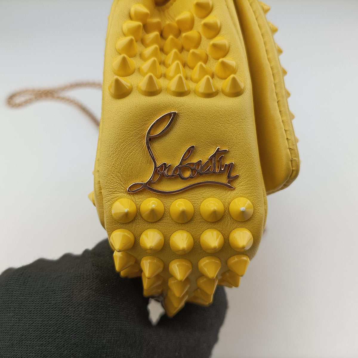 Sweet Charity Scarabe Spike Yellow Leather スイート チャリティー スカラベ スパイク イエロー レザー