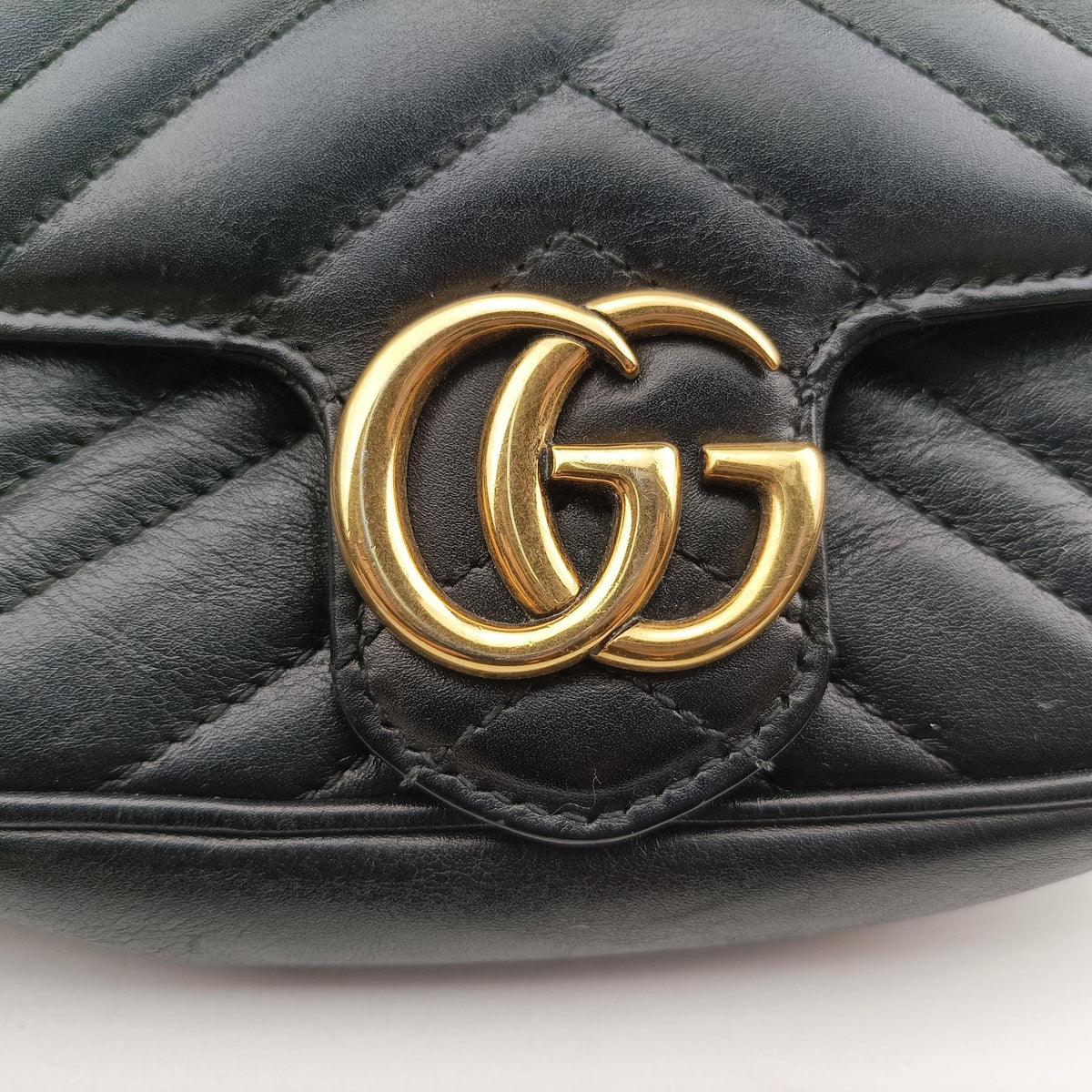 GG Marmont Black Leather 476433 GGマーモント ブラック レザー 476433