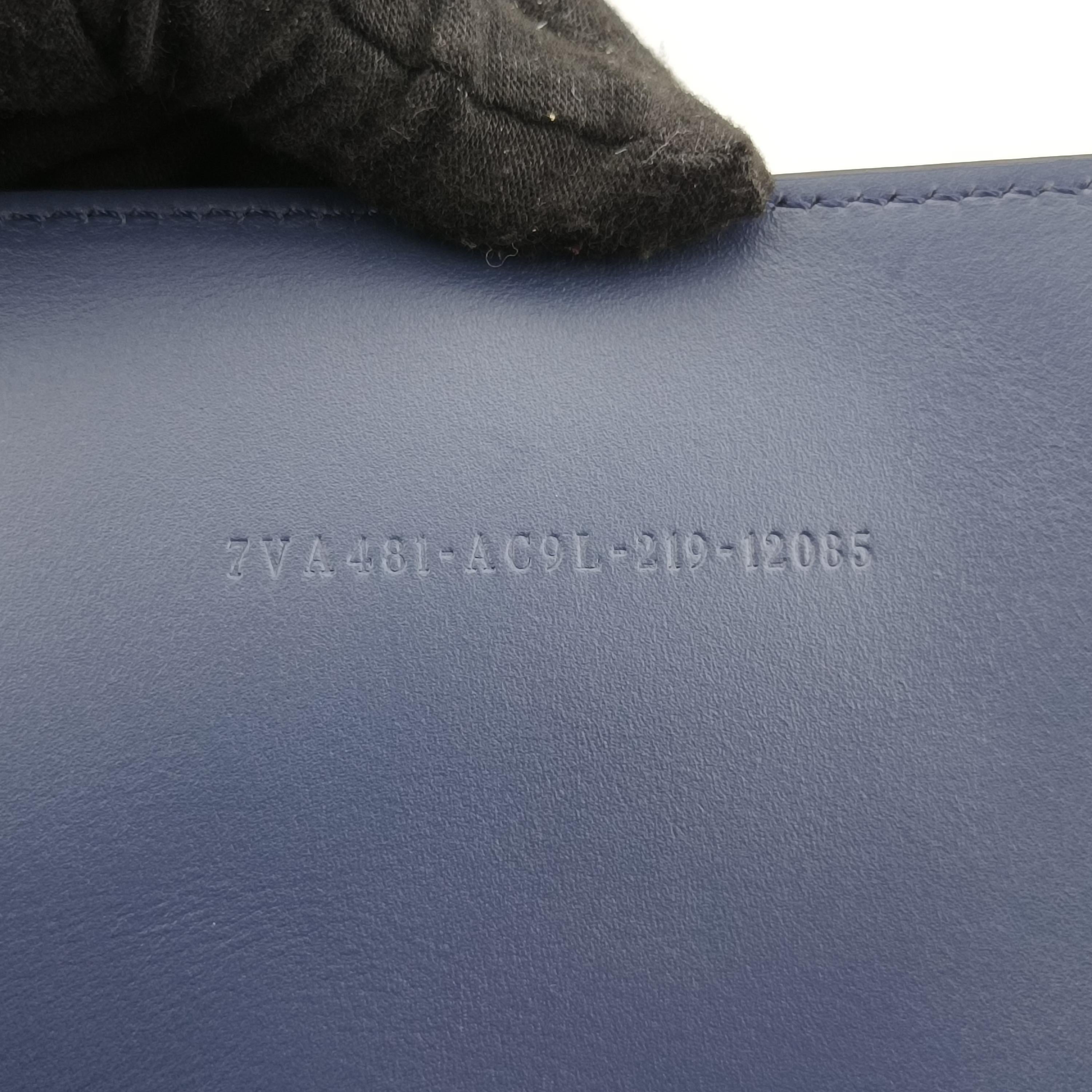 フェンディ Fendi ショルダーバッグ レディース ショッパー メンズ ブルーブラック レザー 7VA481-AC9L-219-12085