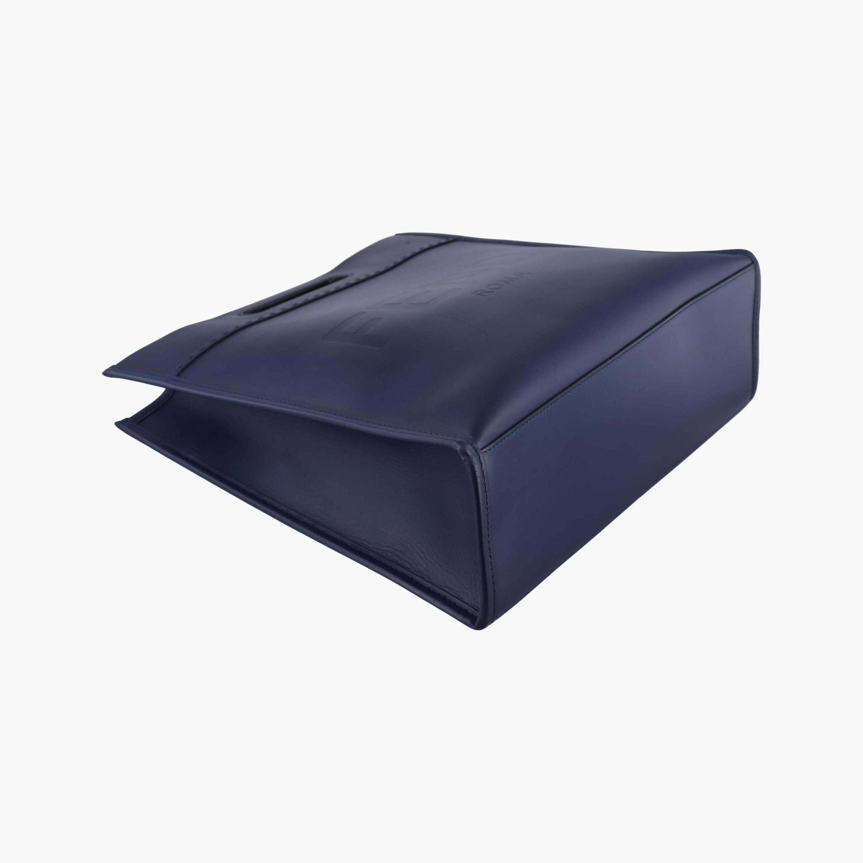 フェンディ Fendi ショルダーバッグ レディース ショッパー メンズ ブルーブラック レザー 7VA481-AC9L-219-12085