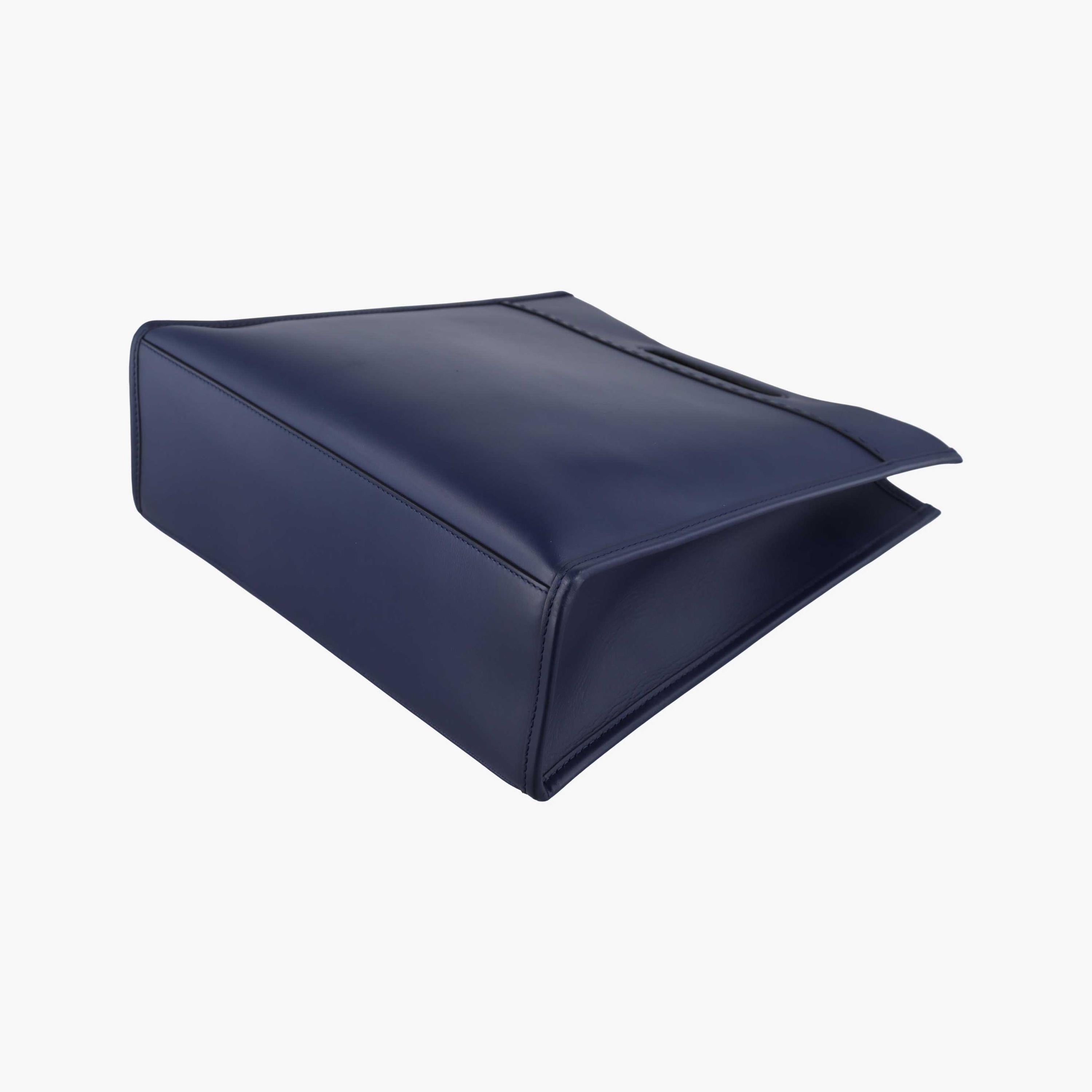 フェンディ Fendi ショルダーバッグ レディース ショッパー メンズ ブルーブラック レザー 7VA481-AC9L-219-12085