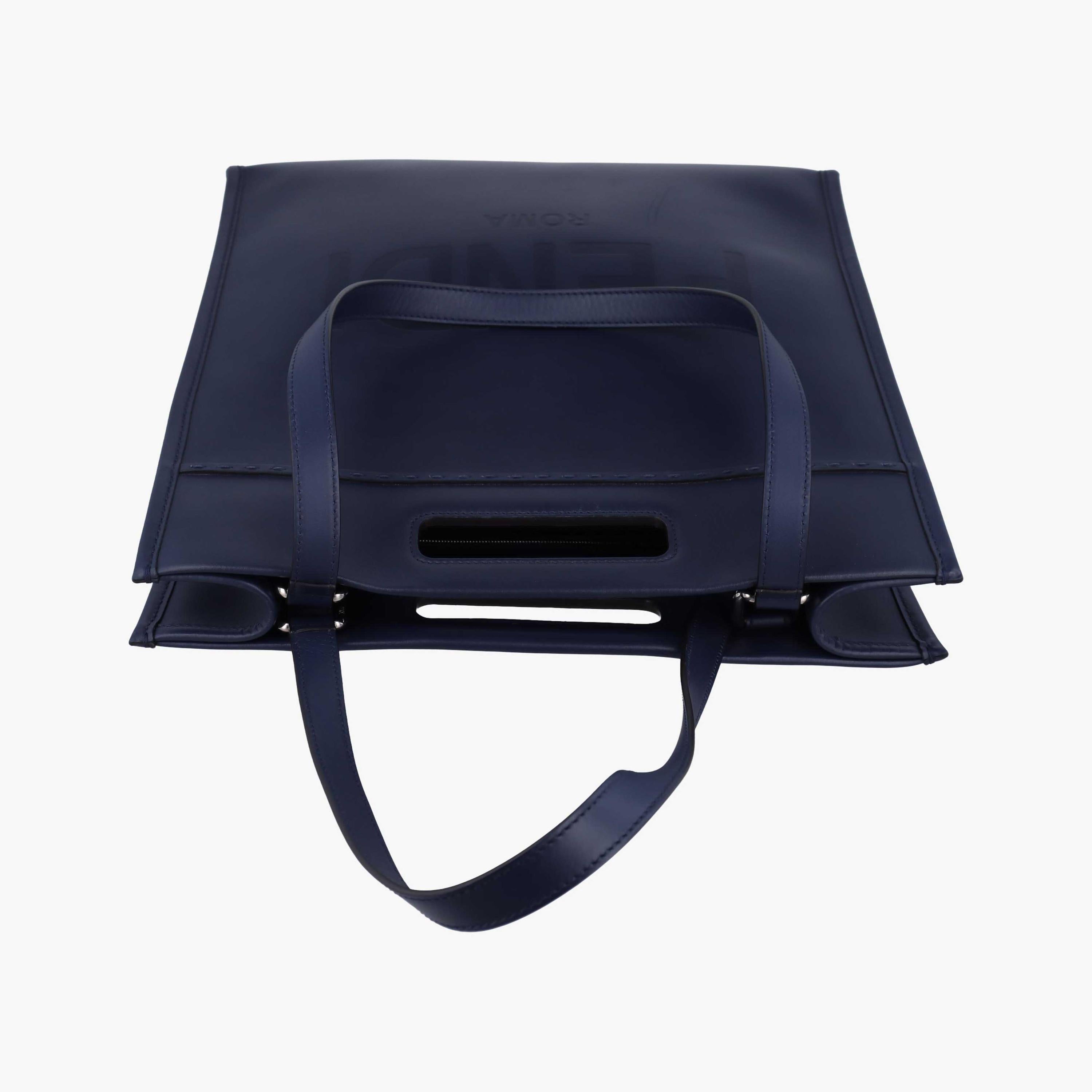 フェンディ Fendi ショルダーバッグ レディース ショッパー メンズ ブルーブラック レザー 7VA481-AC9L-219-12085