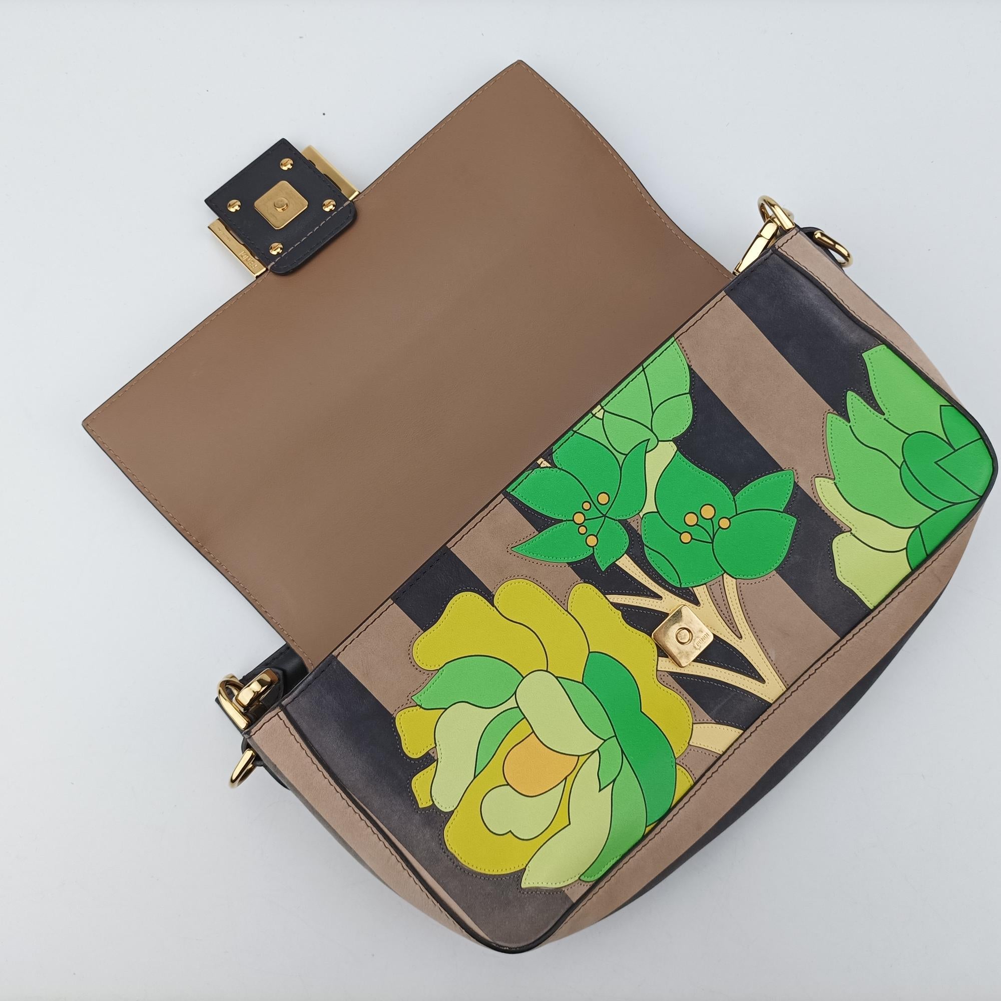 フェンディ Fendi ショルダーバッグ レディース マンマバケット マルチカラー スエード×レザー 8BR600-ABHO-208-8241