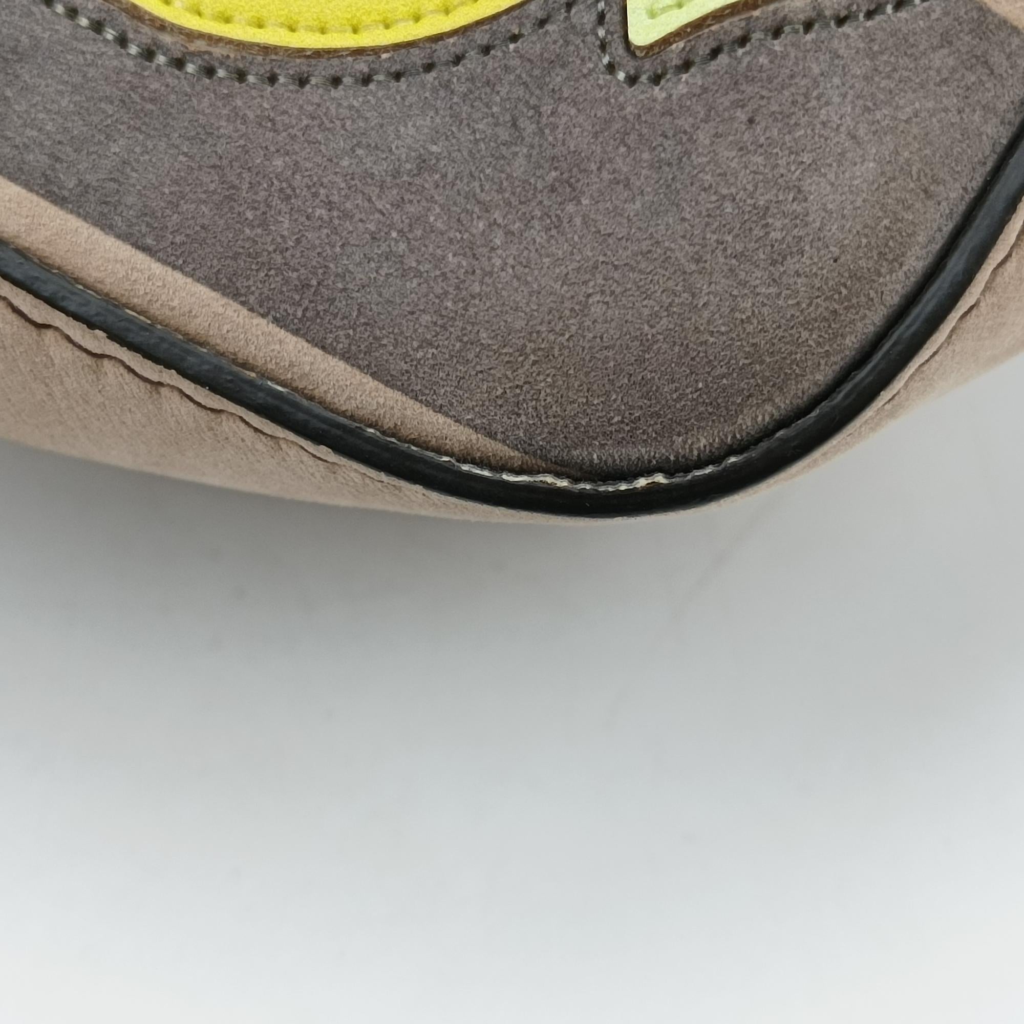 フェンディ Fendi ショルダーバッグ レディース マンマバケット マルチカラー スエード×レザー 8BR600-ABHO-208-8241