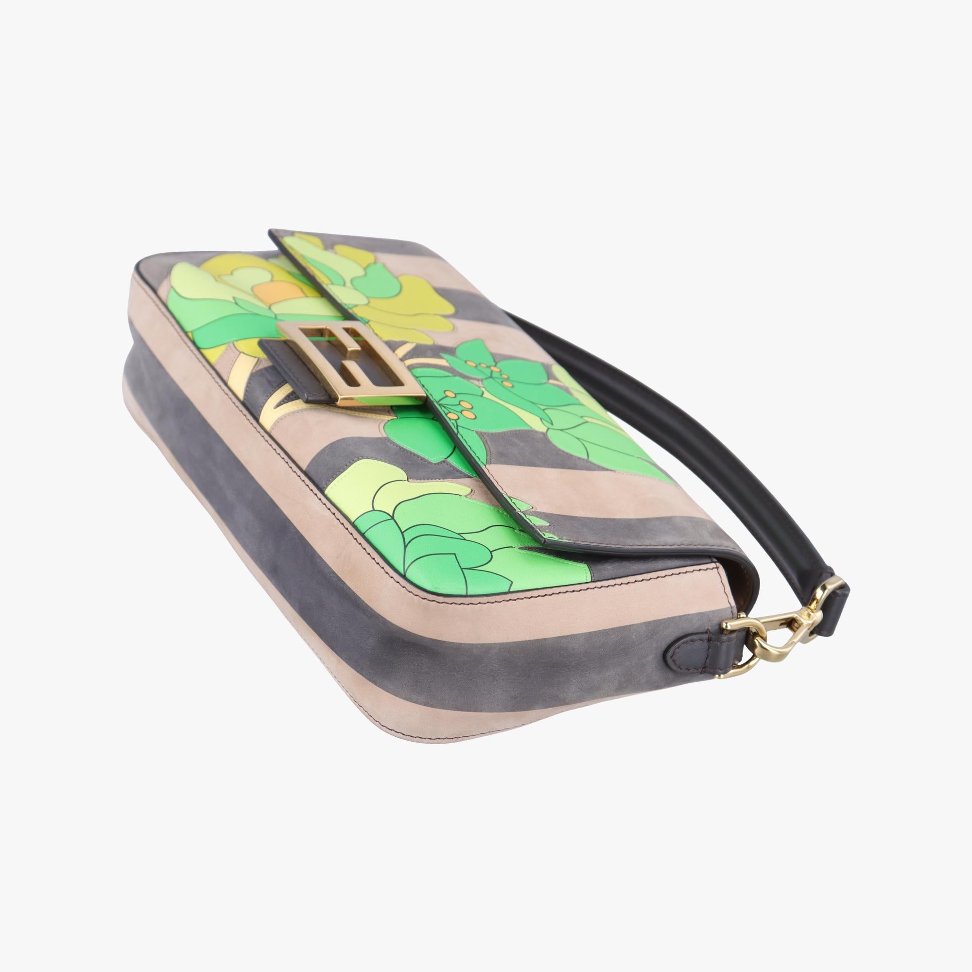 フェンディ Fendi ショルダーバッグ レディース マンマバケット マルチカラー スエード×レザー 8BR600-ABHO-208-8241