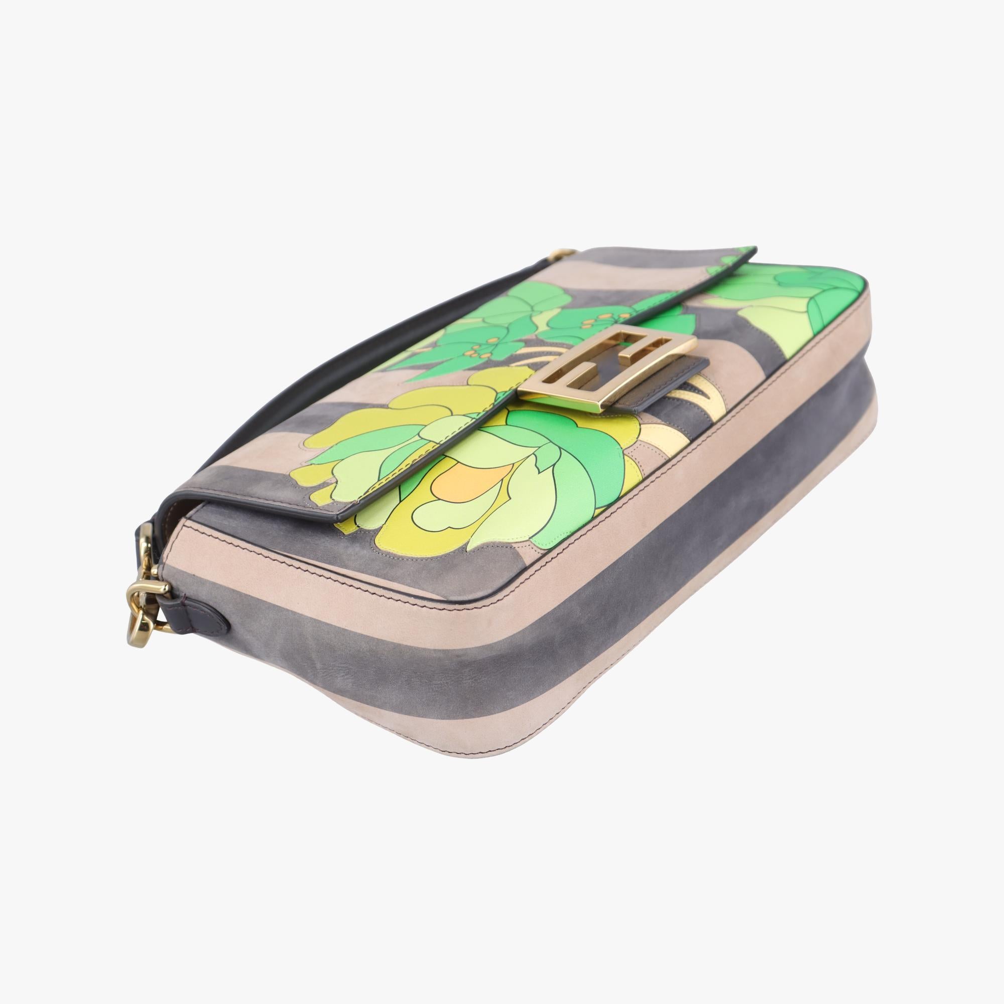 フェンディ Fendi ショルダーバッグ レディース マンマバケット マルチカラー スエード×レザー 8BR600-ABHO-208-8241