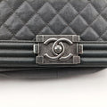 シャネル Chanel ショルダーバッグ レディース ボーイシャネル グレー キャビアスキン A67086 26480755