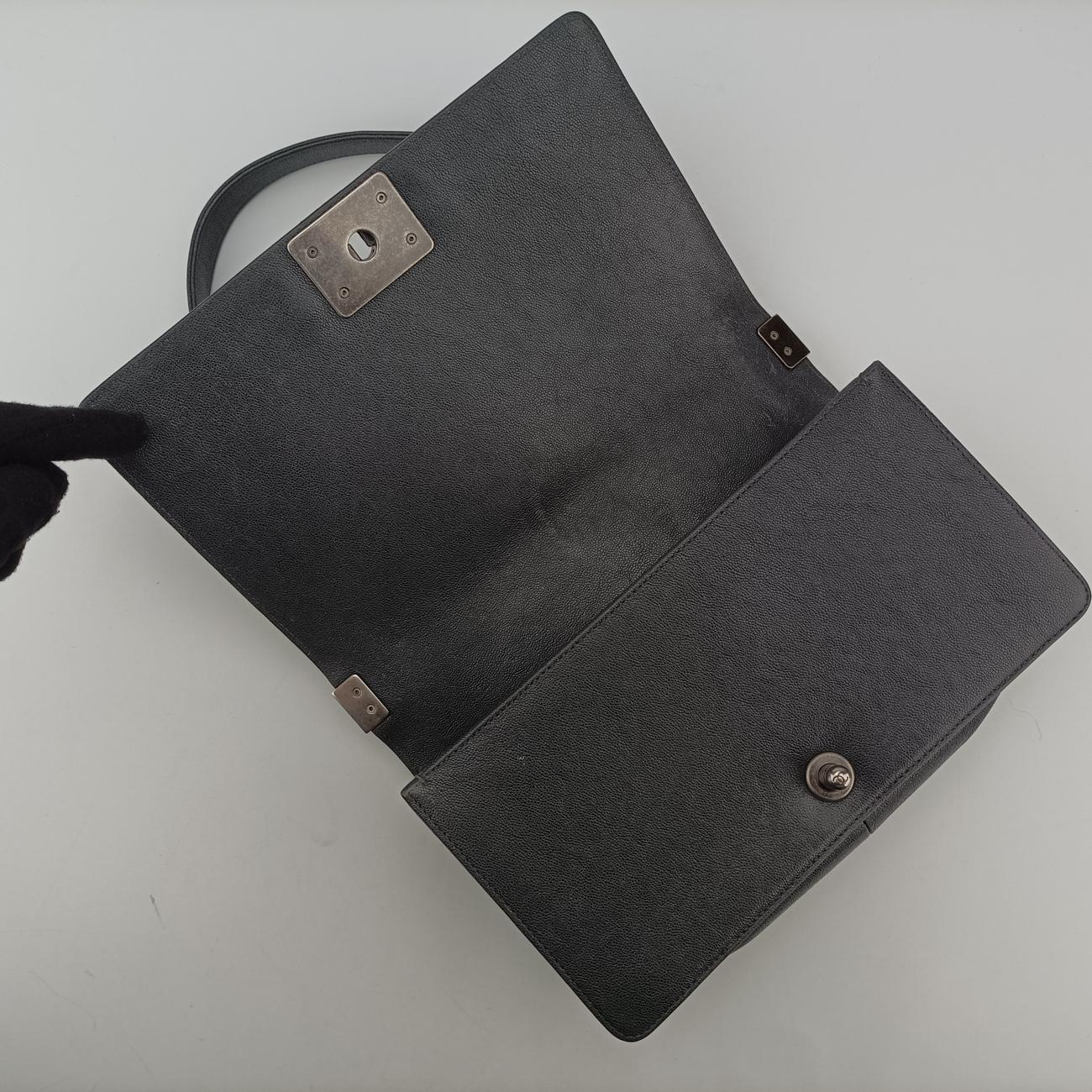 シャネル Chanel ショルダーバッグ レディース ボーイシャネル グレー キャビアスキン A67086 26480755
